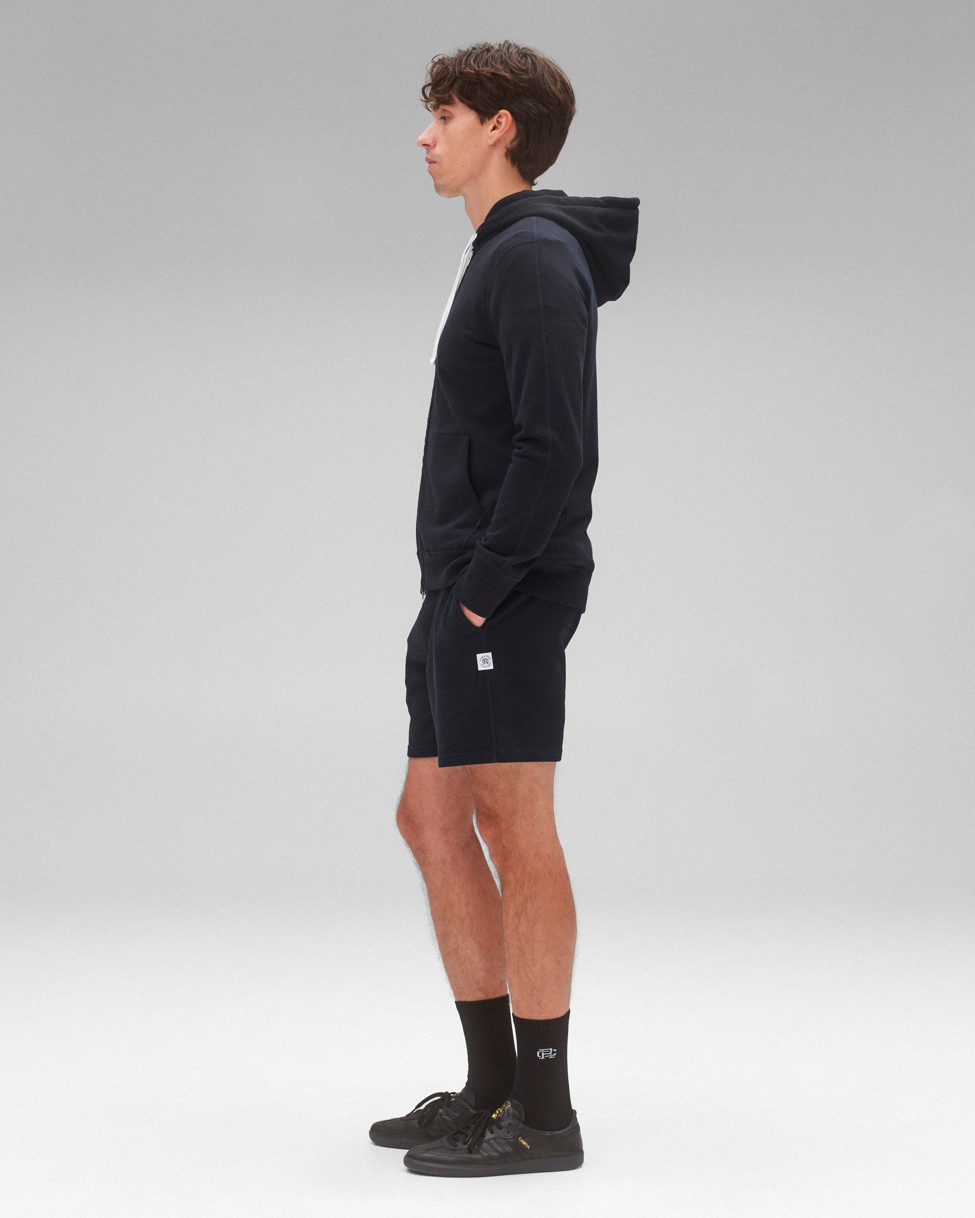 Midweight Terry Slim Zip Hoodie - Original