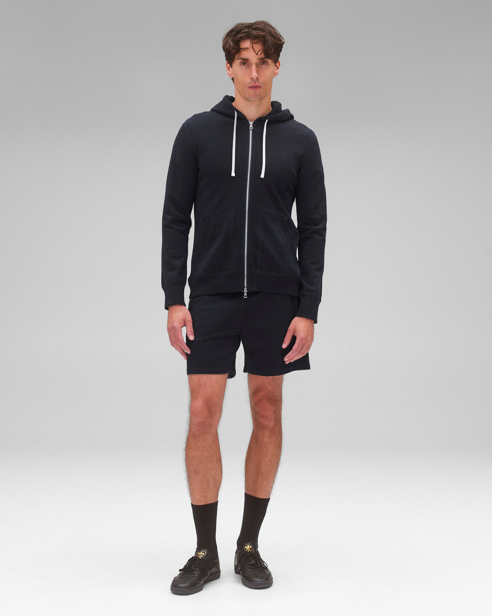 Midweight Terry Slim Zip Hoodie - Original