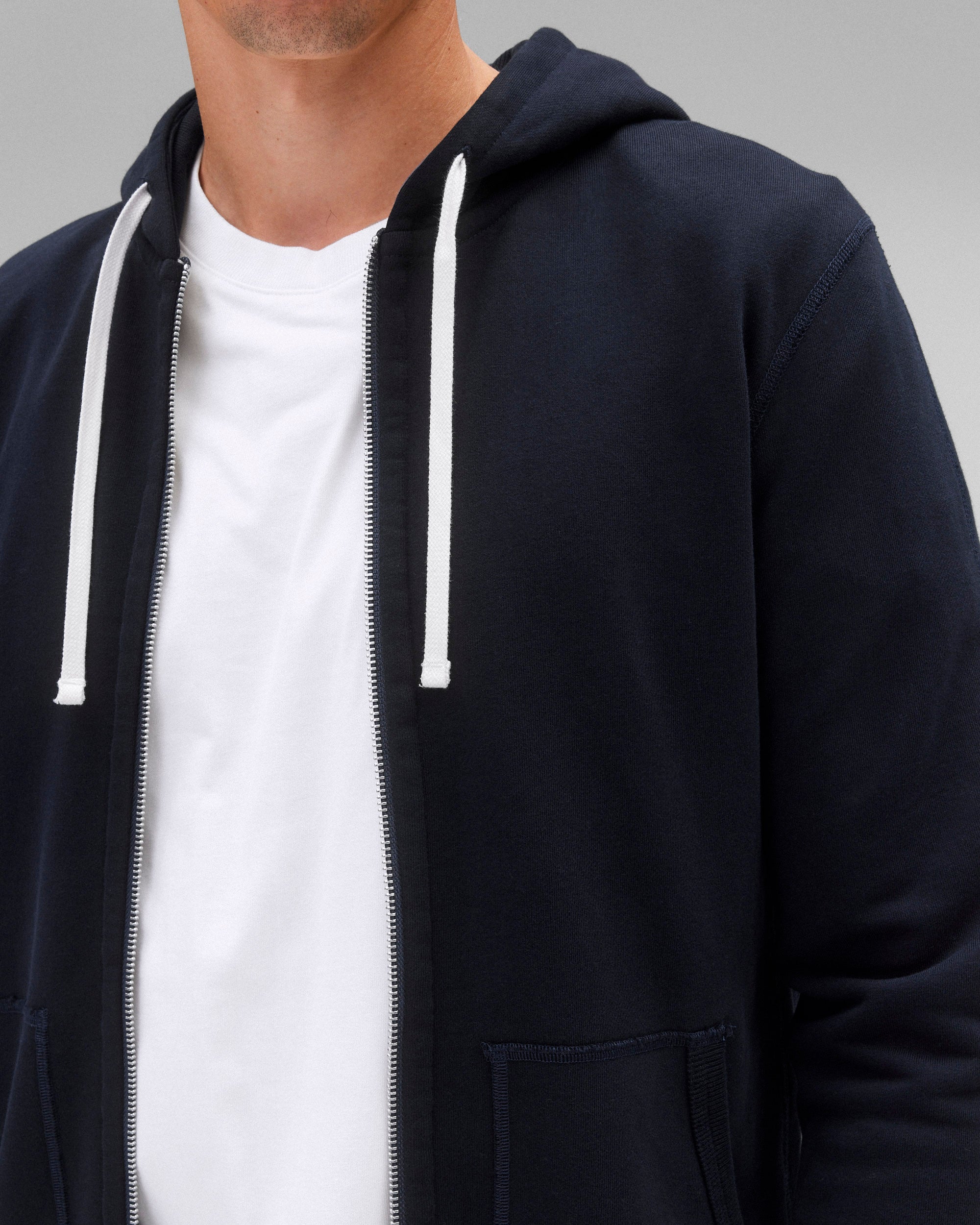Midweight Terry Slim Zip Hoodie - Original