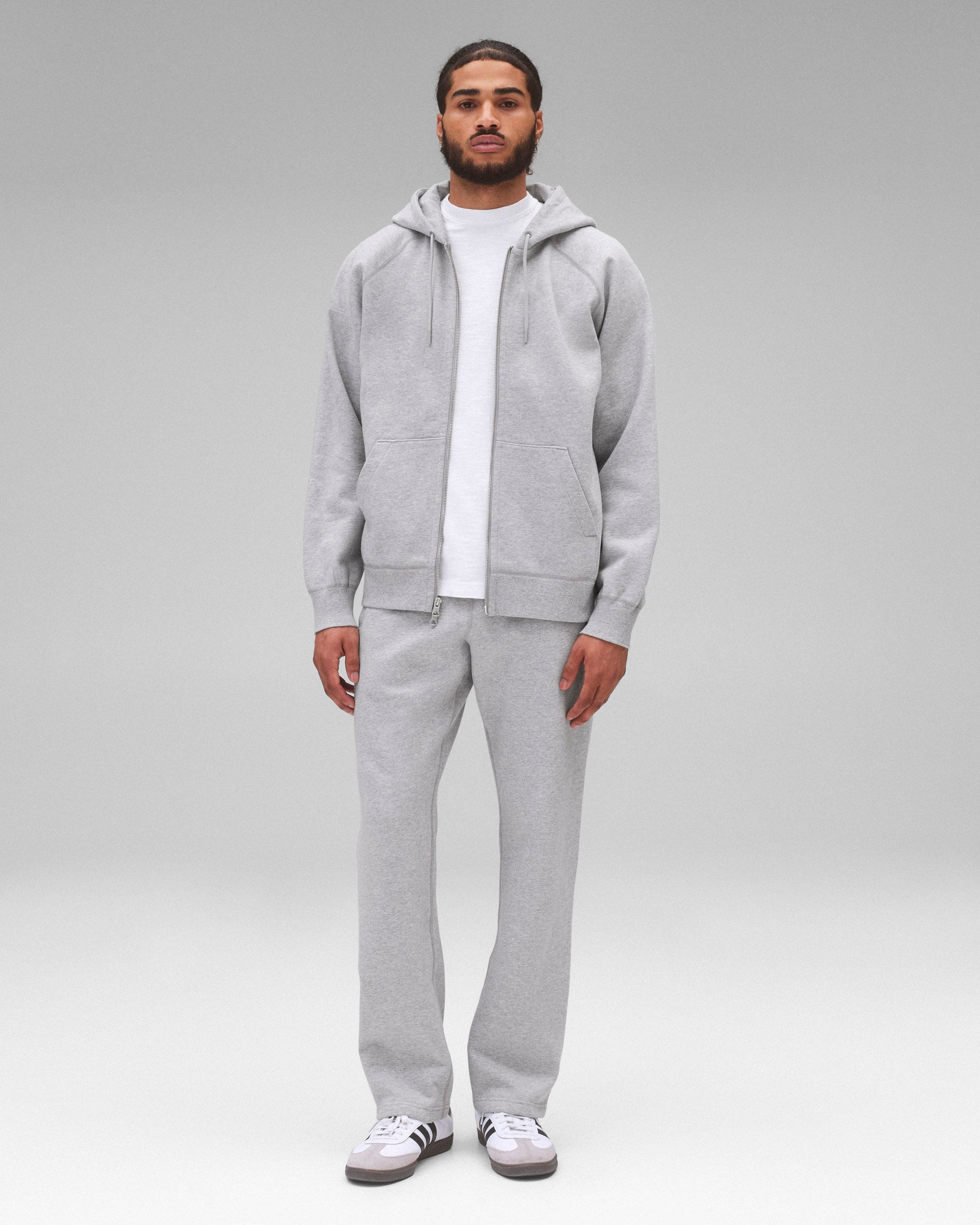 Brushed Fleece Zip Hoodie
