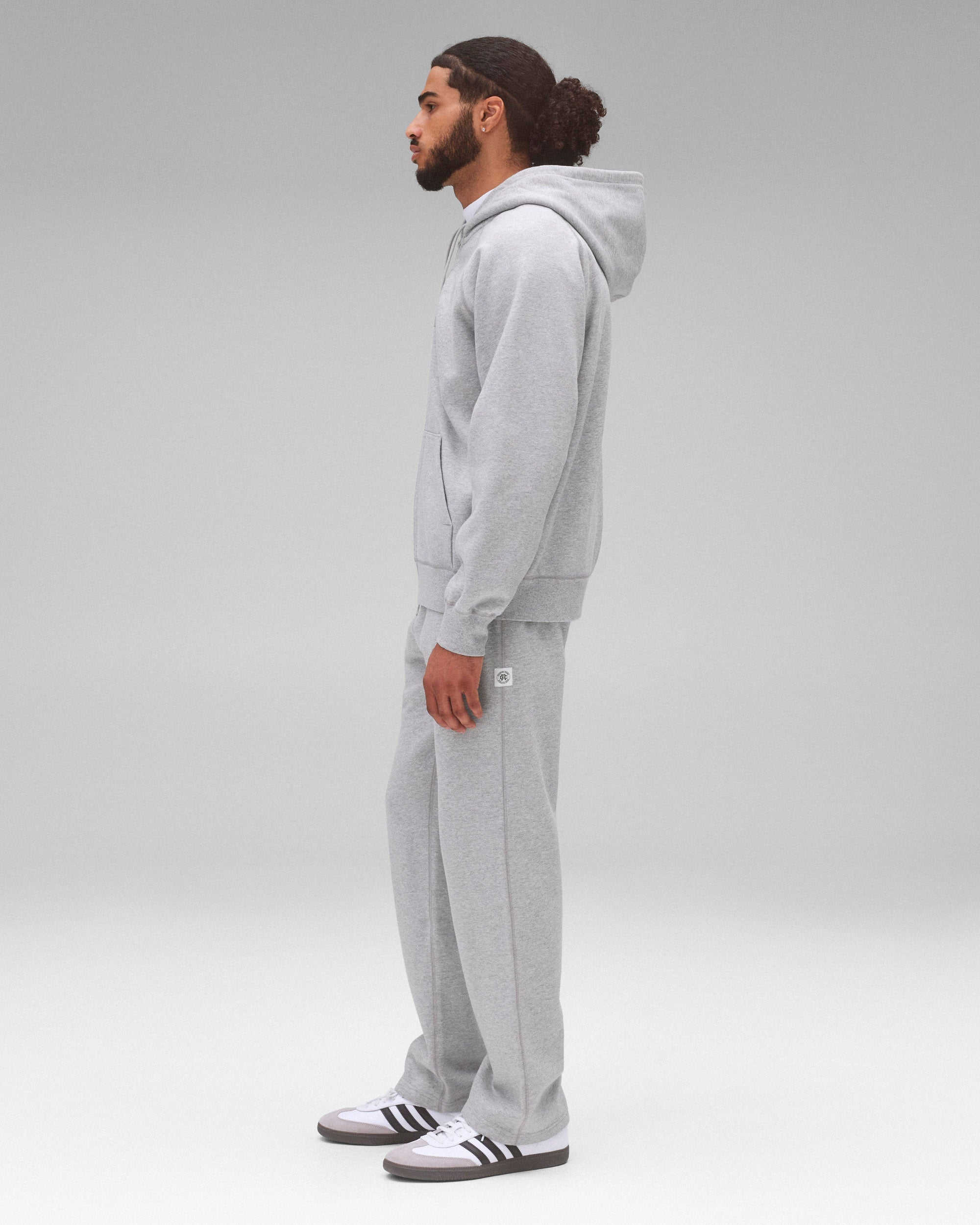 Brushed Fleece Zip Hoodie