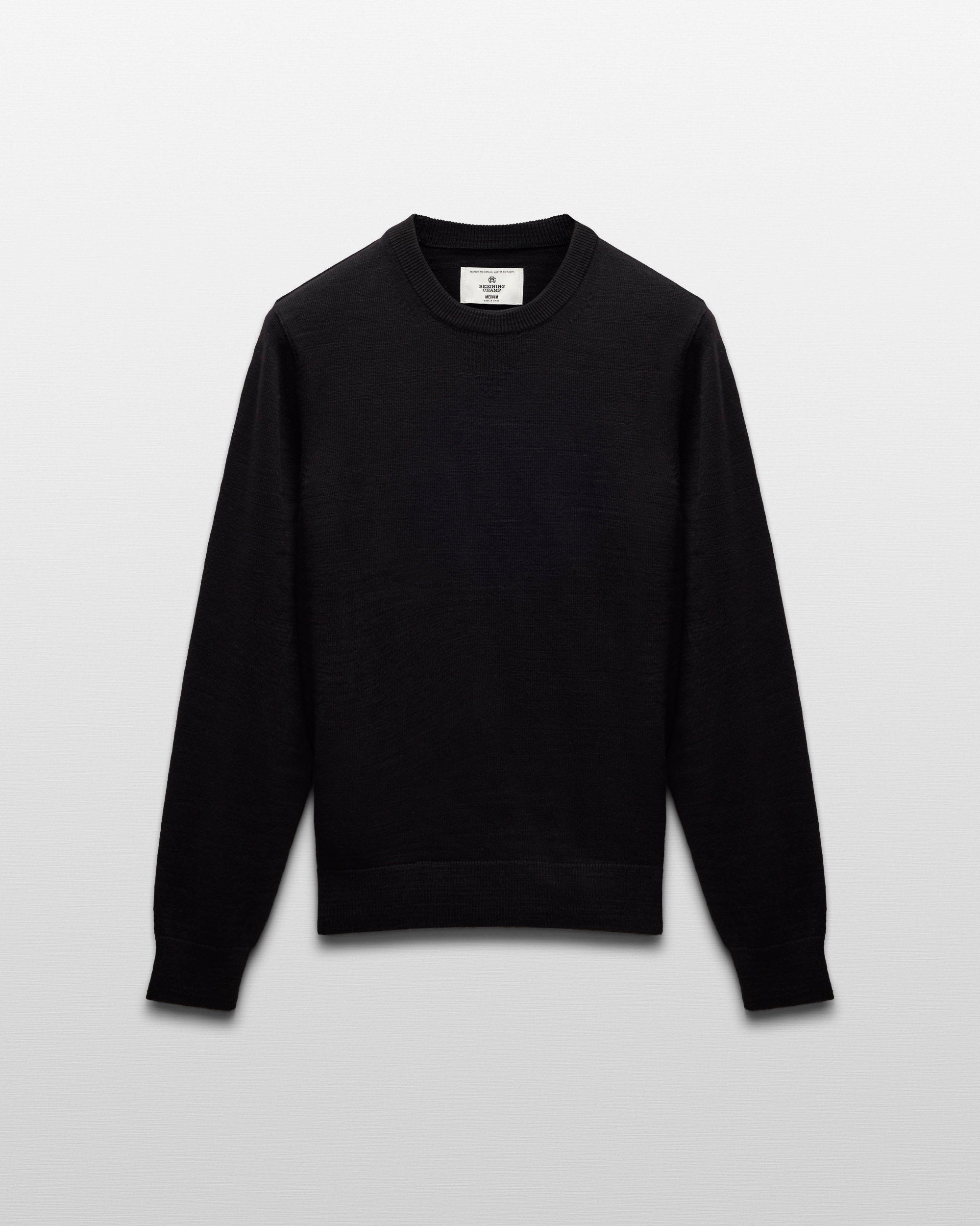Cotton Slub Laurel Crewneck