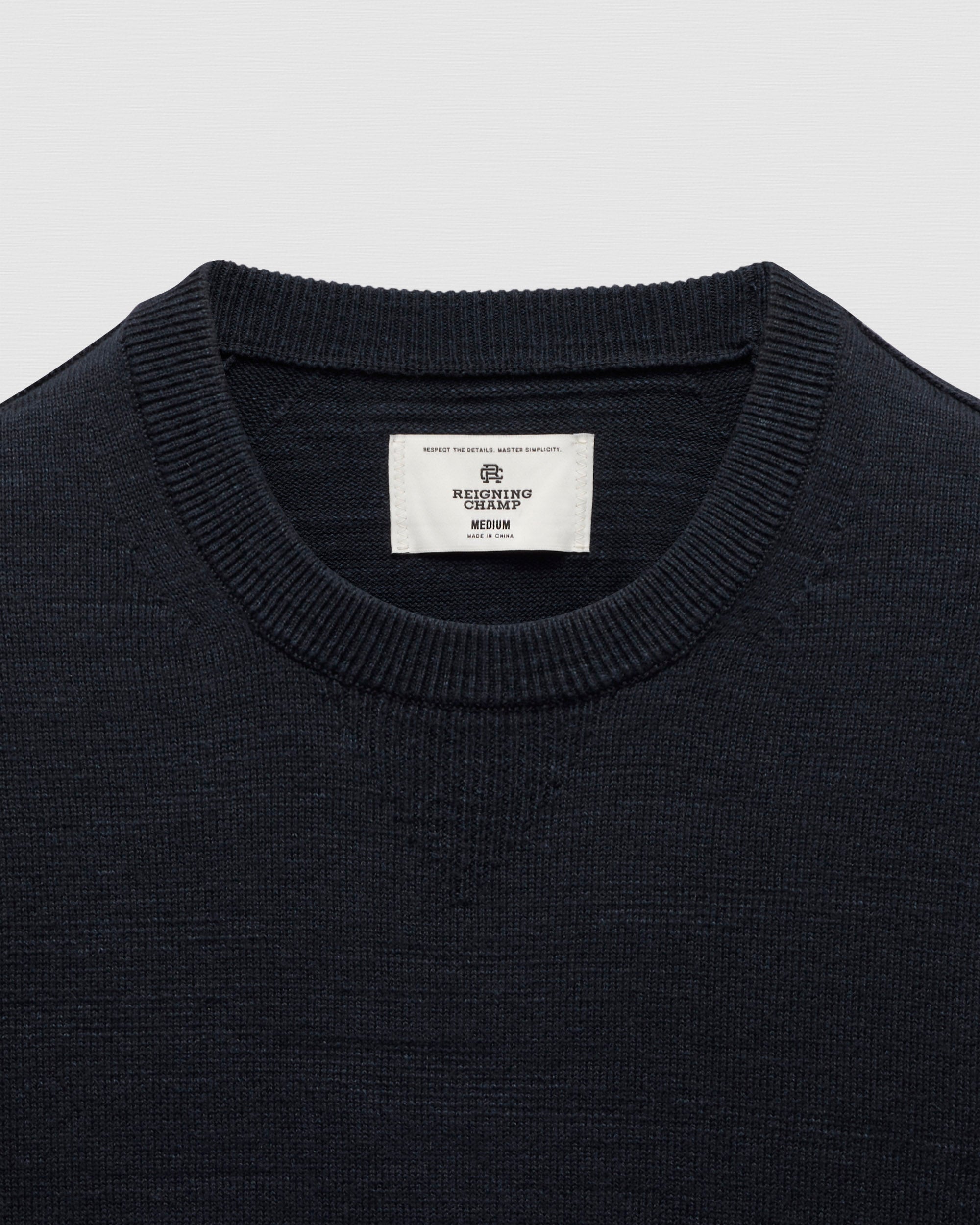 Cotton Slub Laurel Crewneck