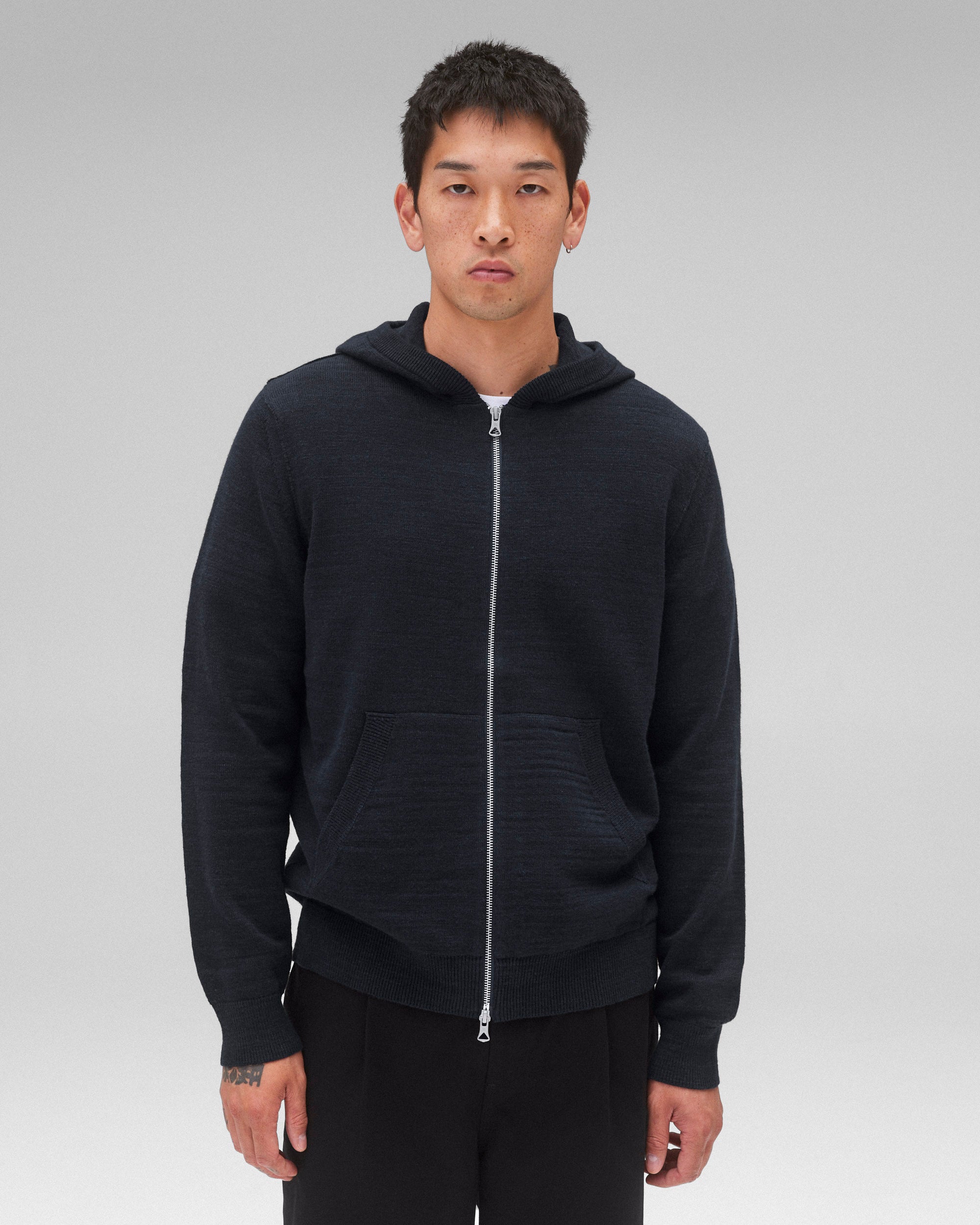 Cotton Slub Laurel Zip Hoodie