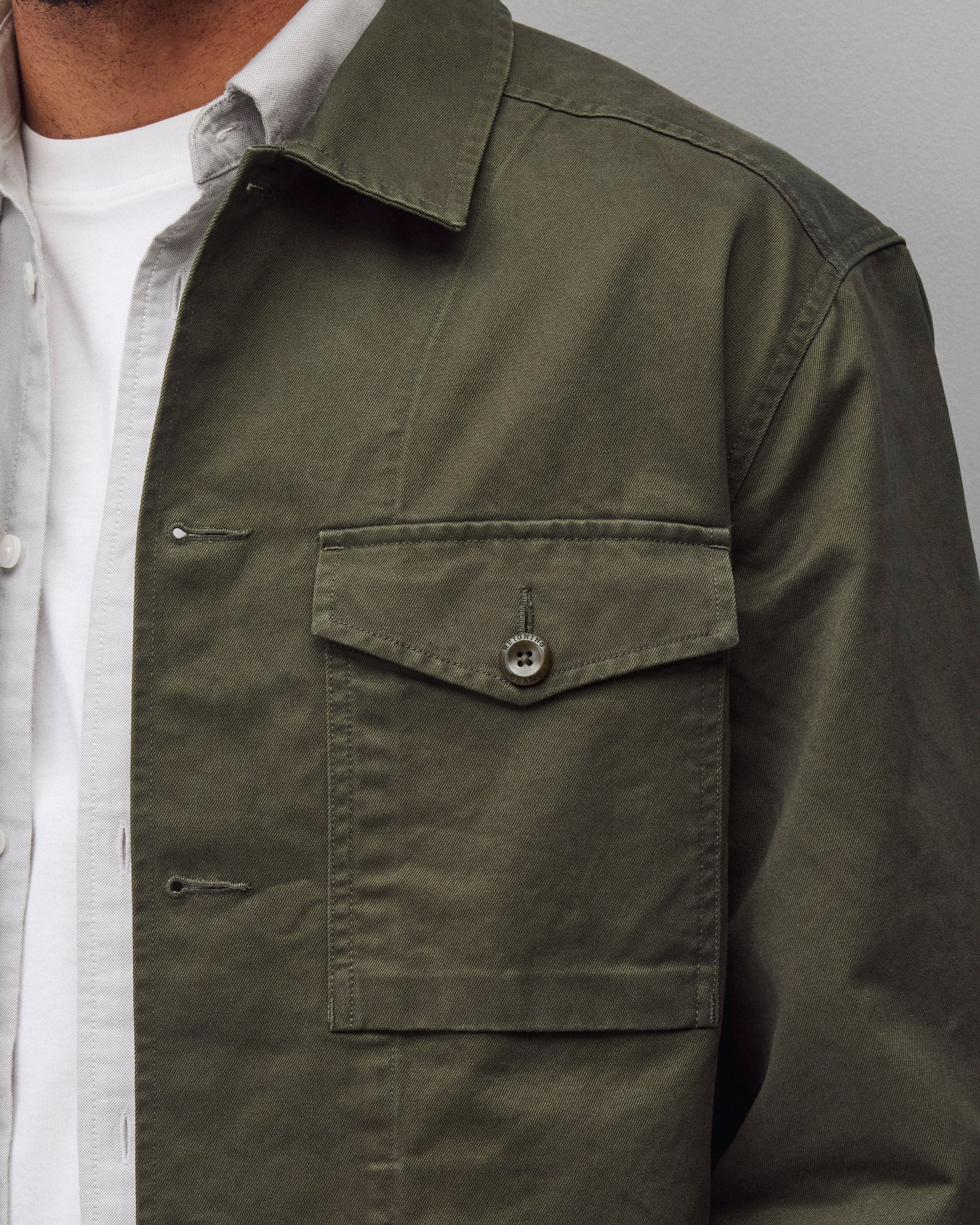 Cotton Chino Keeper Standard Overshirt