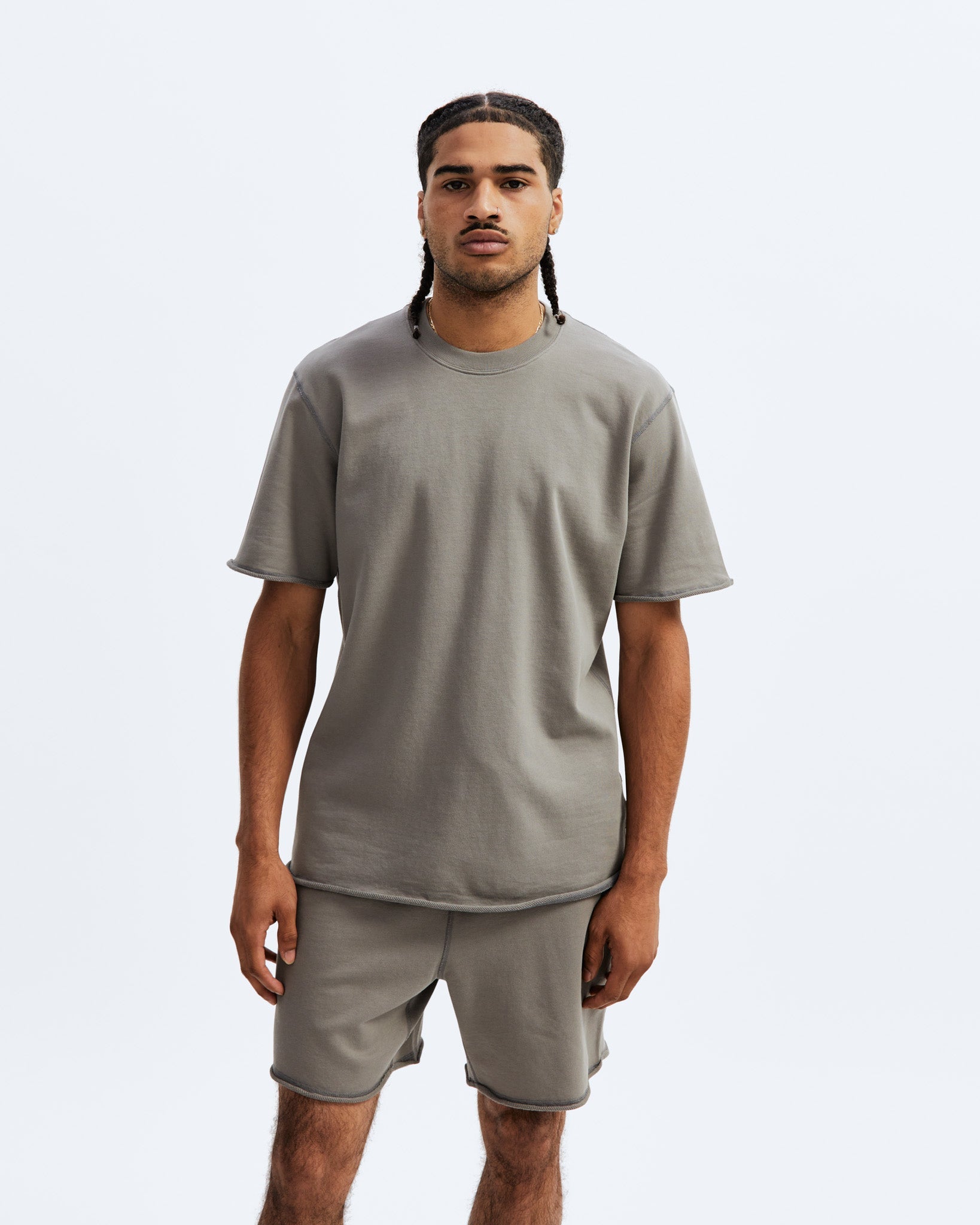 Lightweight Terry Cut-Off T-shirt