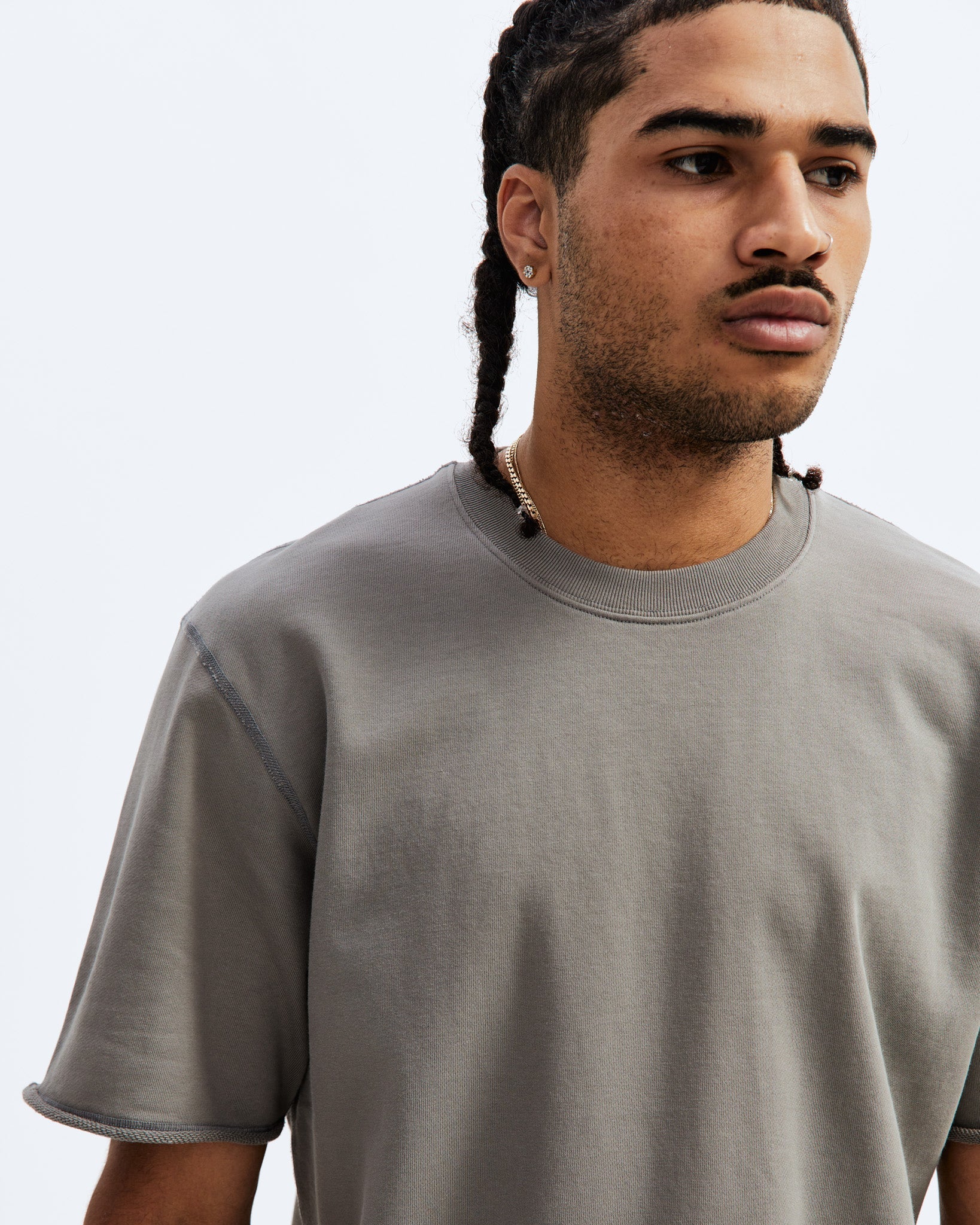 Lightweight Terry Cut-Off T-shirt