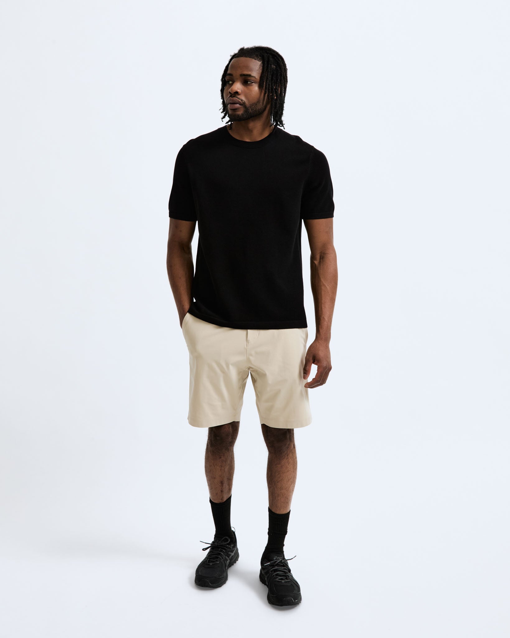 Stretch Warp Knit Standard Coach's Short 9"