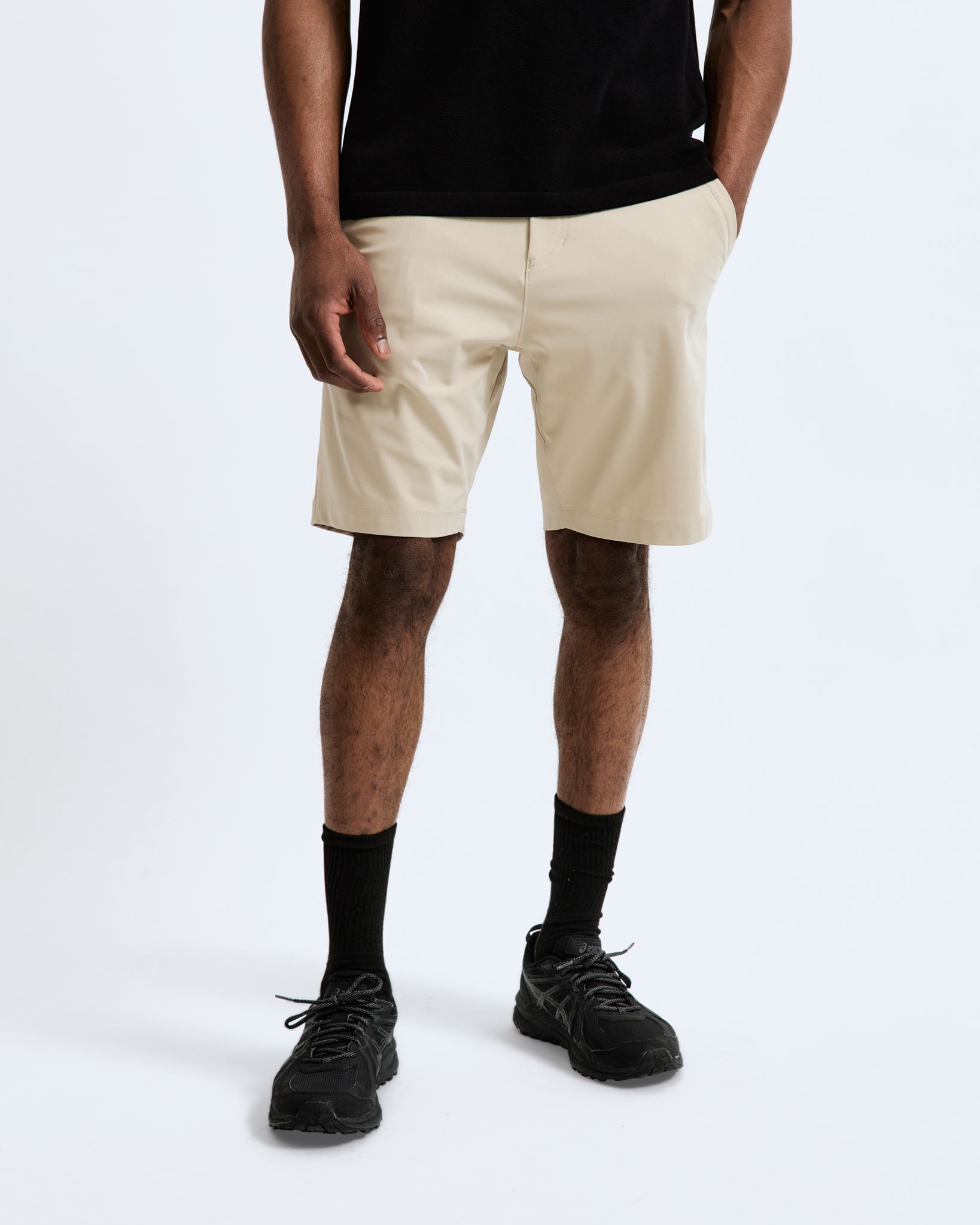 Stretch Warp Knit Standard Coach's Short 9"