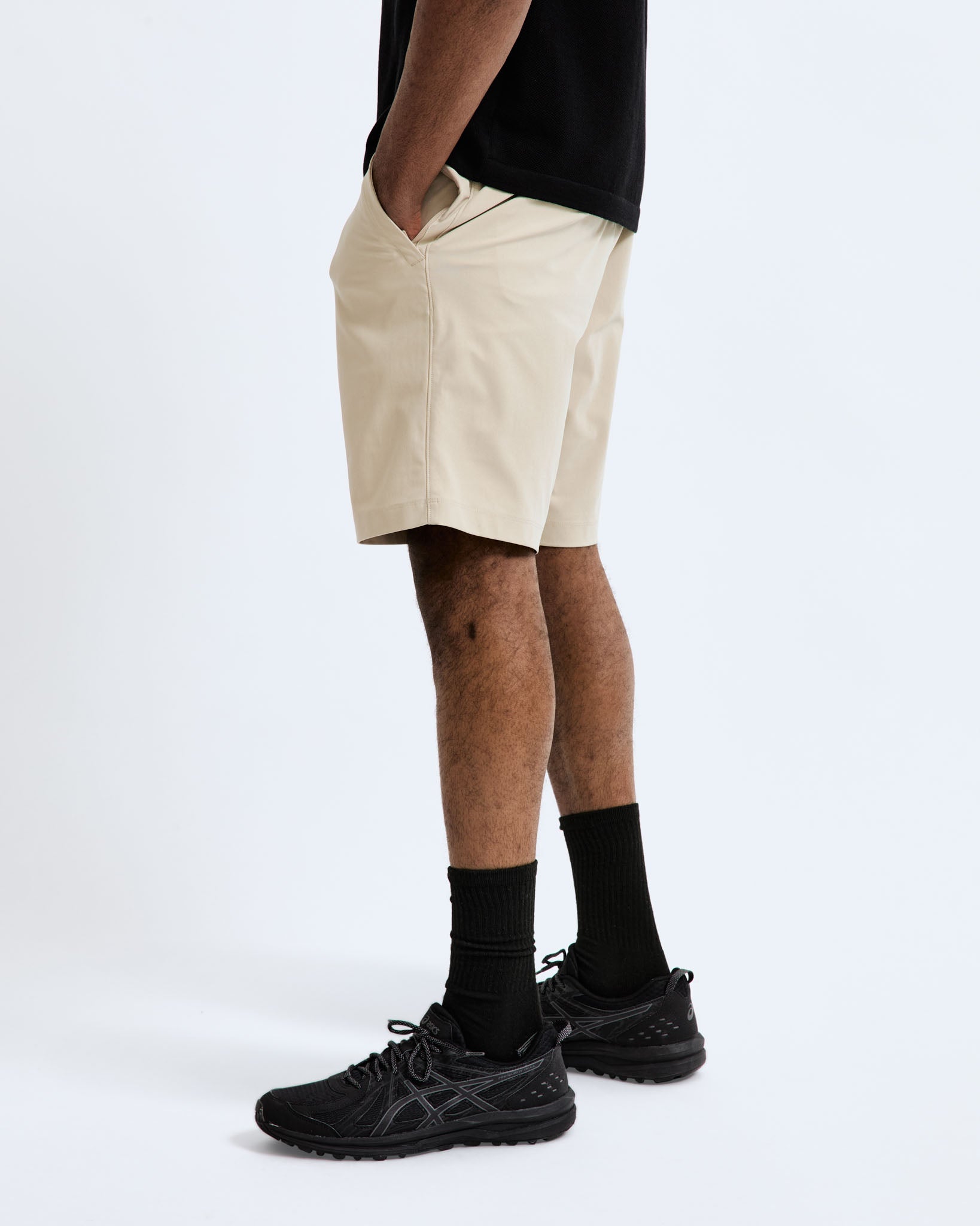 Stretch Warp Knit Standard Coach's Short 9"