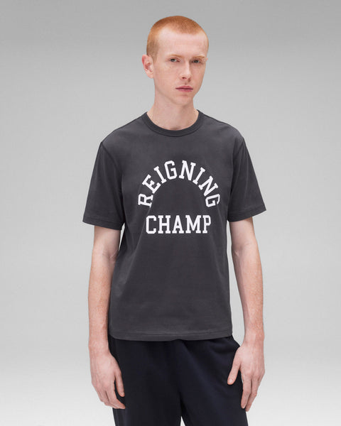 ●REIGNING CHAMP●Lightweight Jersey アーチロゴ Tシャツ Reigning Champ | レイニングチャンプ】Lightweight Jersey Arch