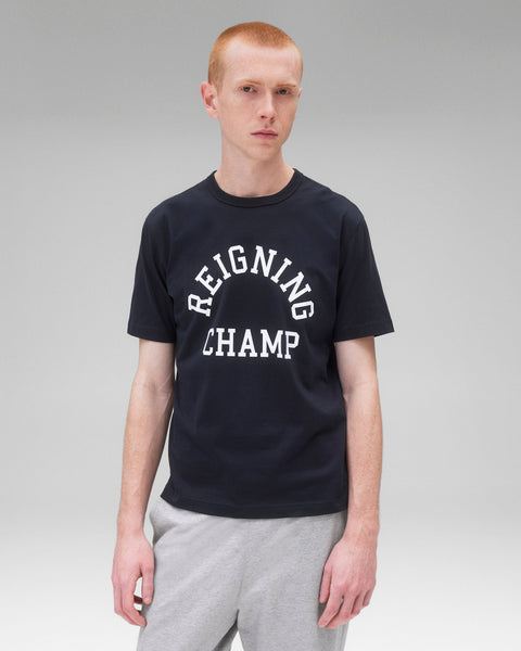 ●REIGNING CHAMP●Lightweight Jersey アーチロゴ Tシャツ Reigning Champ | レイニングチャンプ】Lightweight Jersey Arch