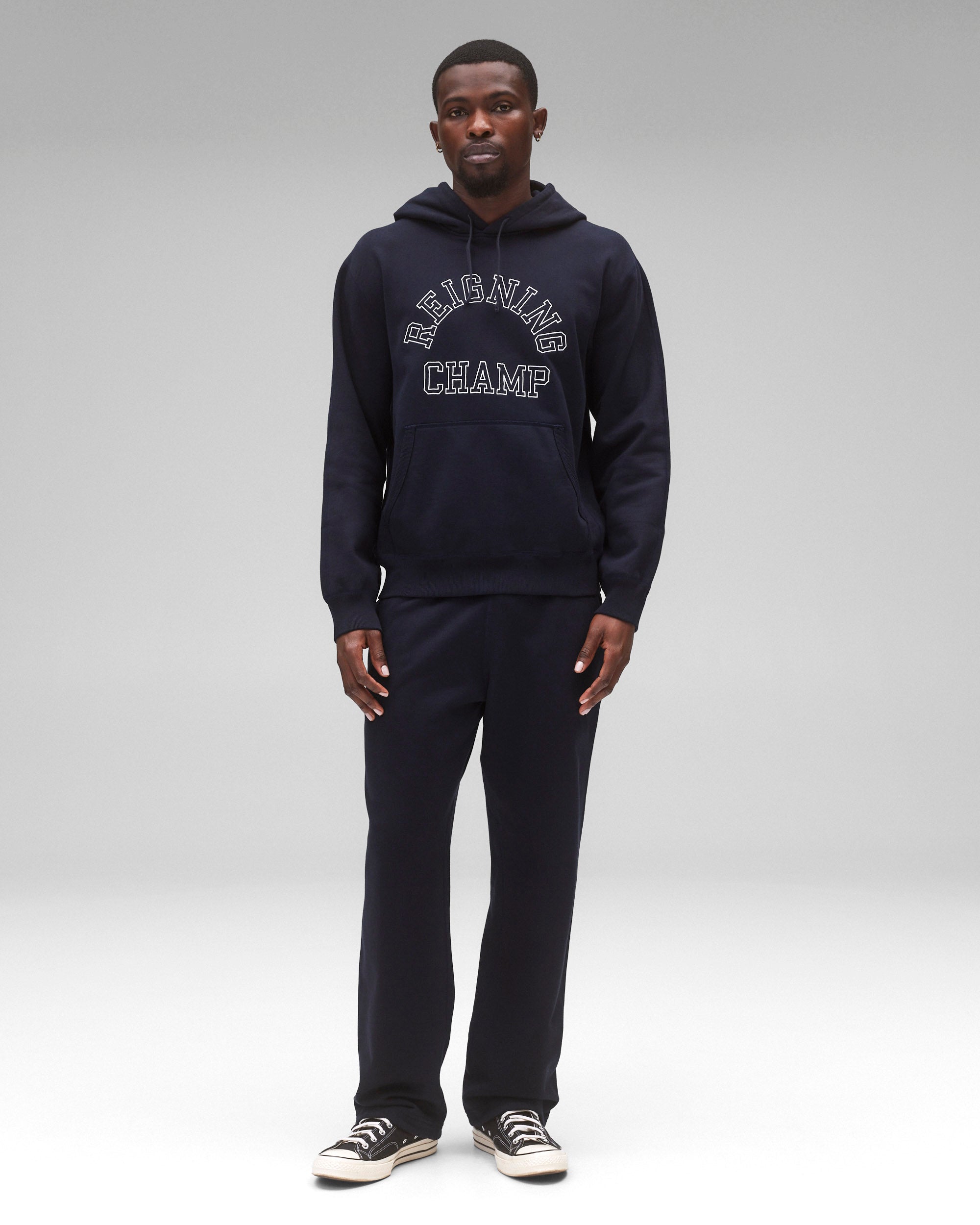 Midweight Terry Arch Logo Standard Hoodie