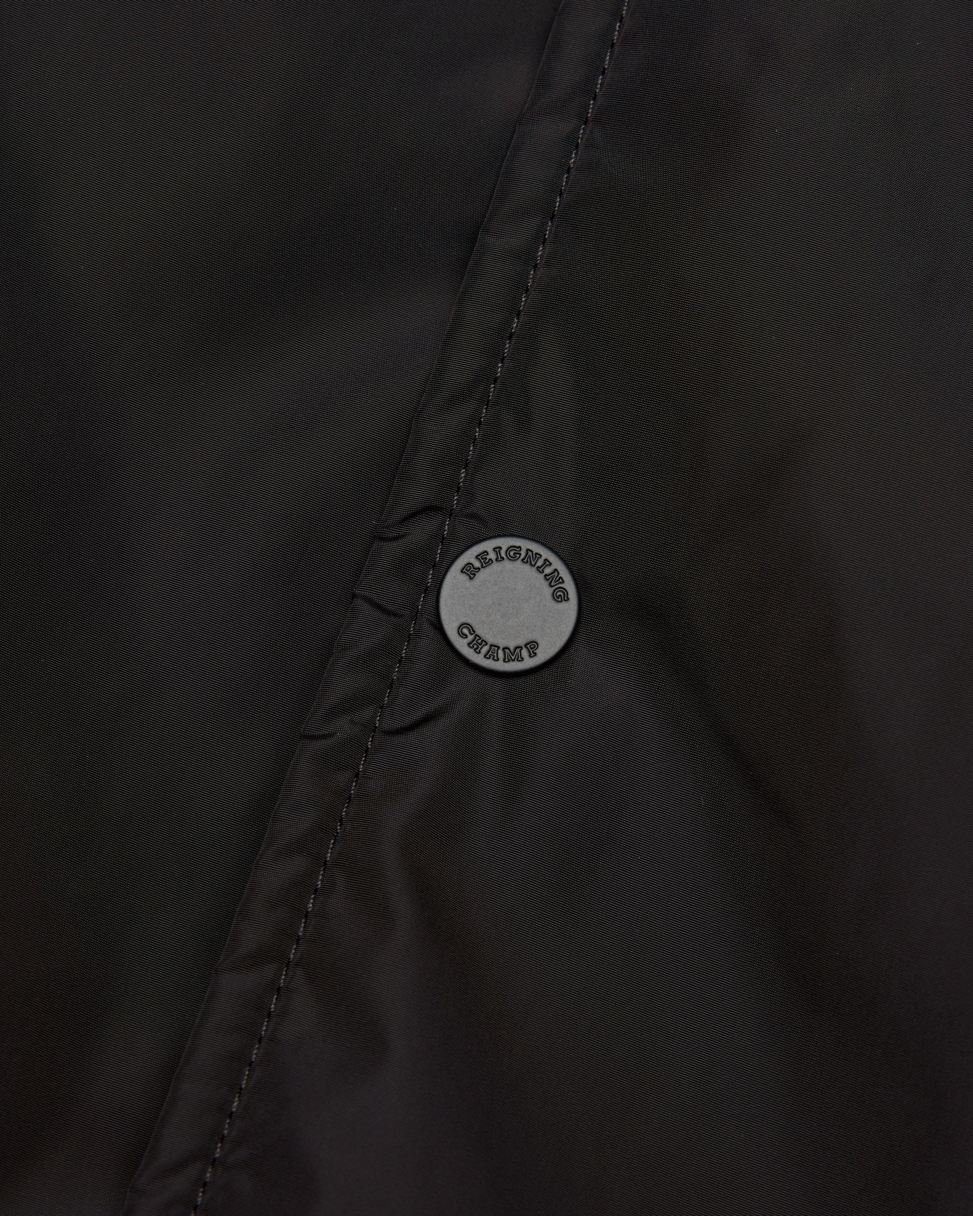 Econyl Satin Nylon Arch Logo Stadium Jacket