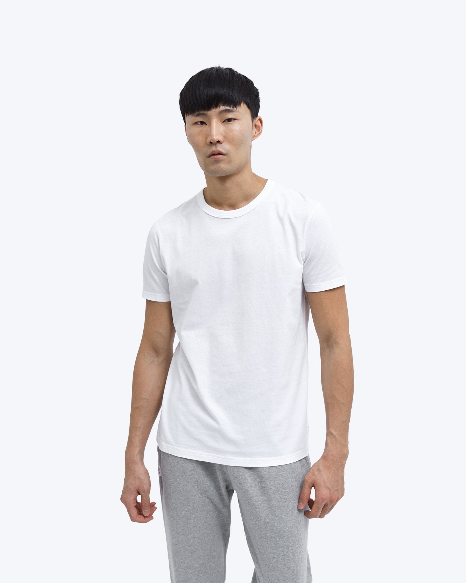 REIGNING CHAMP メンズ 半袖Tシャツ RC-1029 ホワイト新品