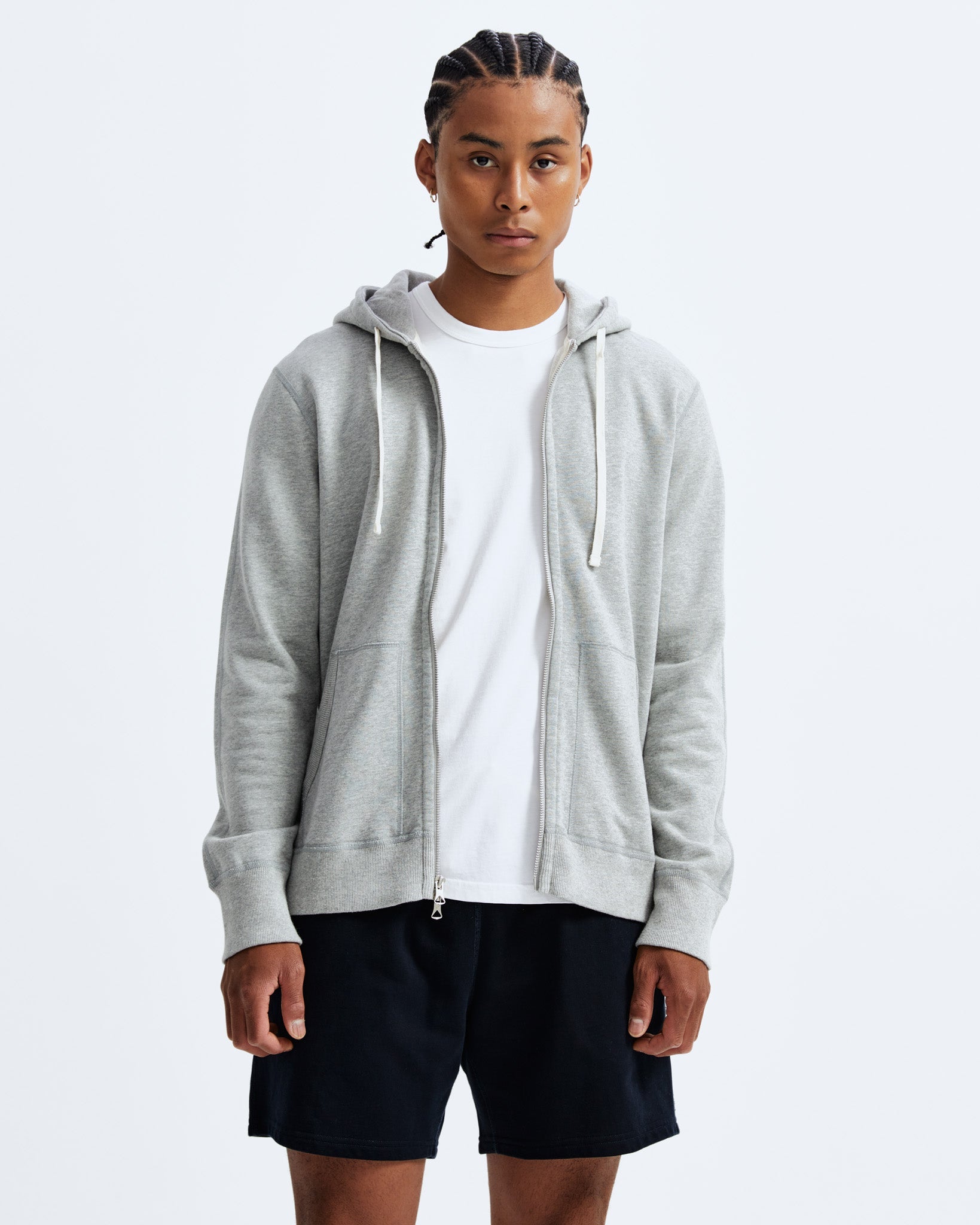 Midweight Terry Slim Zip Hoodie - Original
