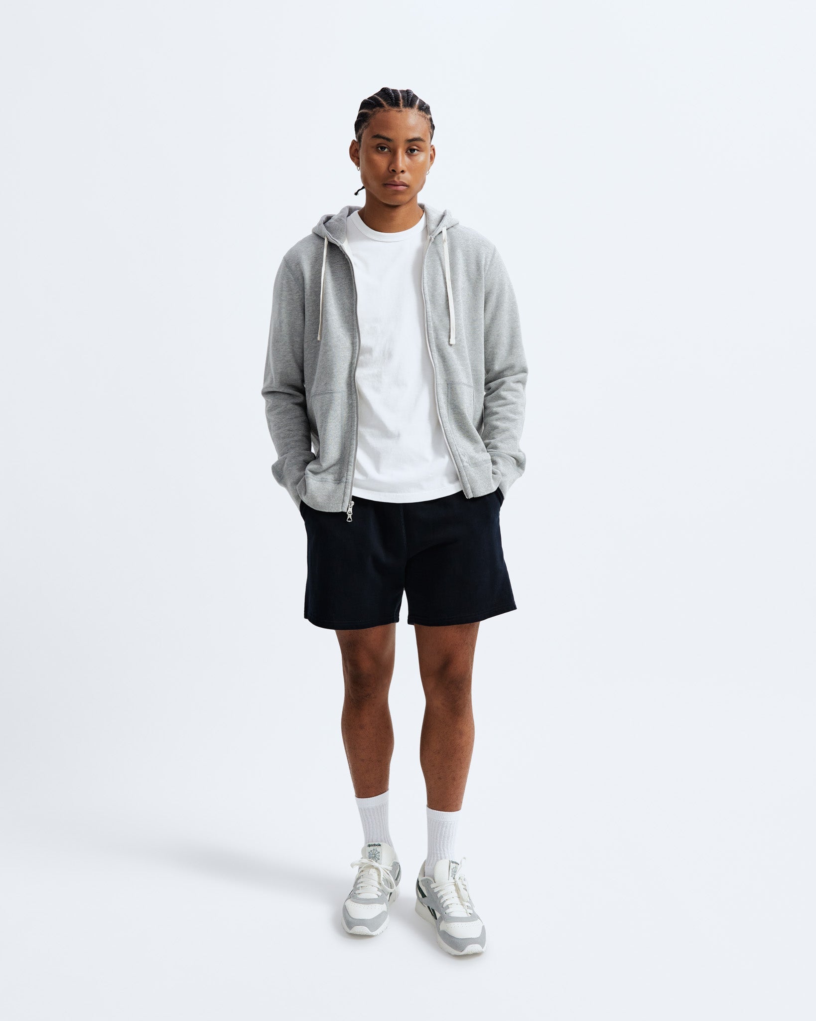 Midweight Terry Slim Zip Hoodie - Original