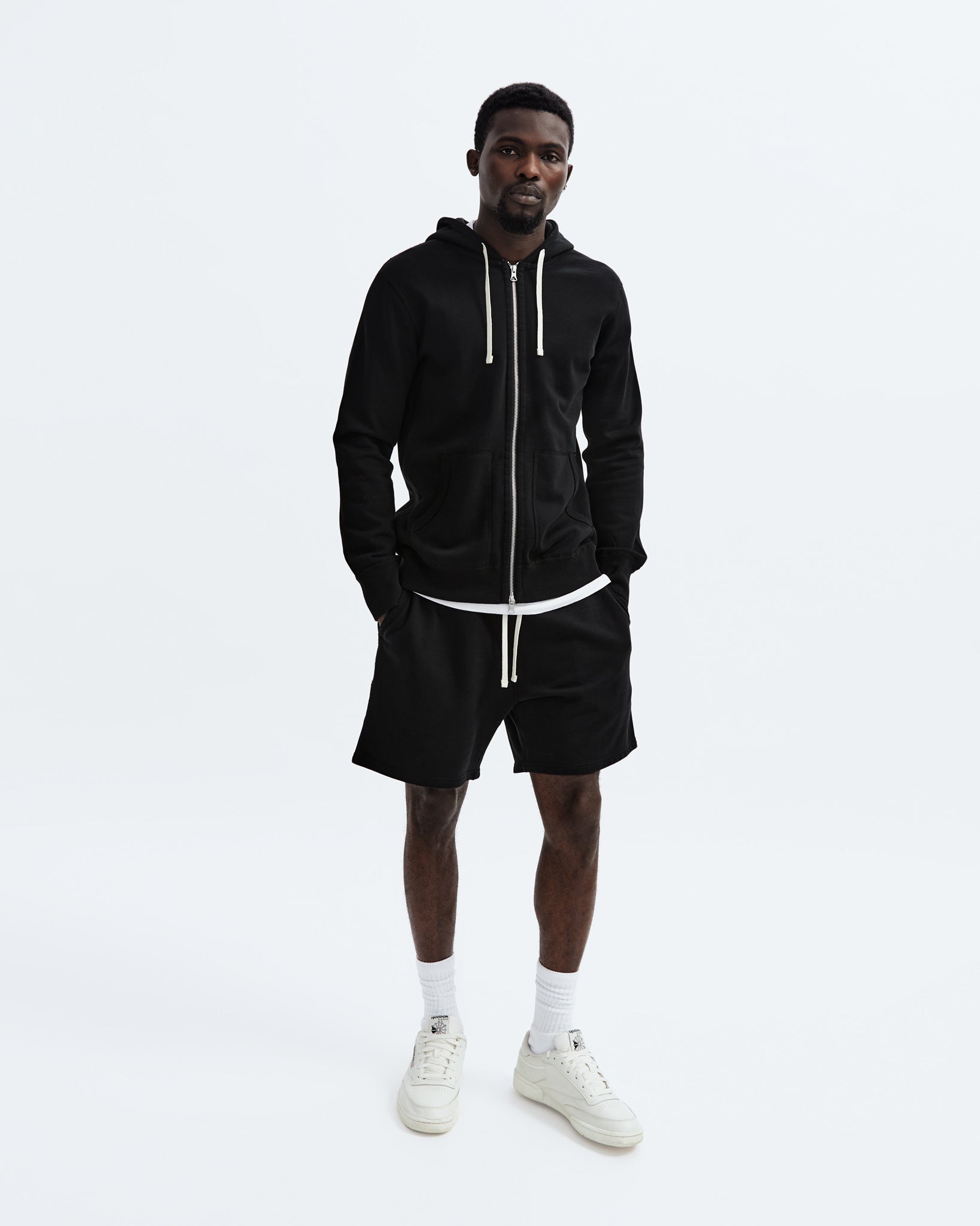 Midweight Terry Slim Zip Hoodie - Original