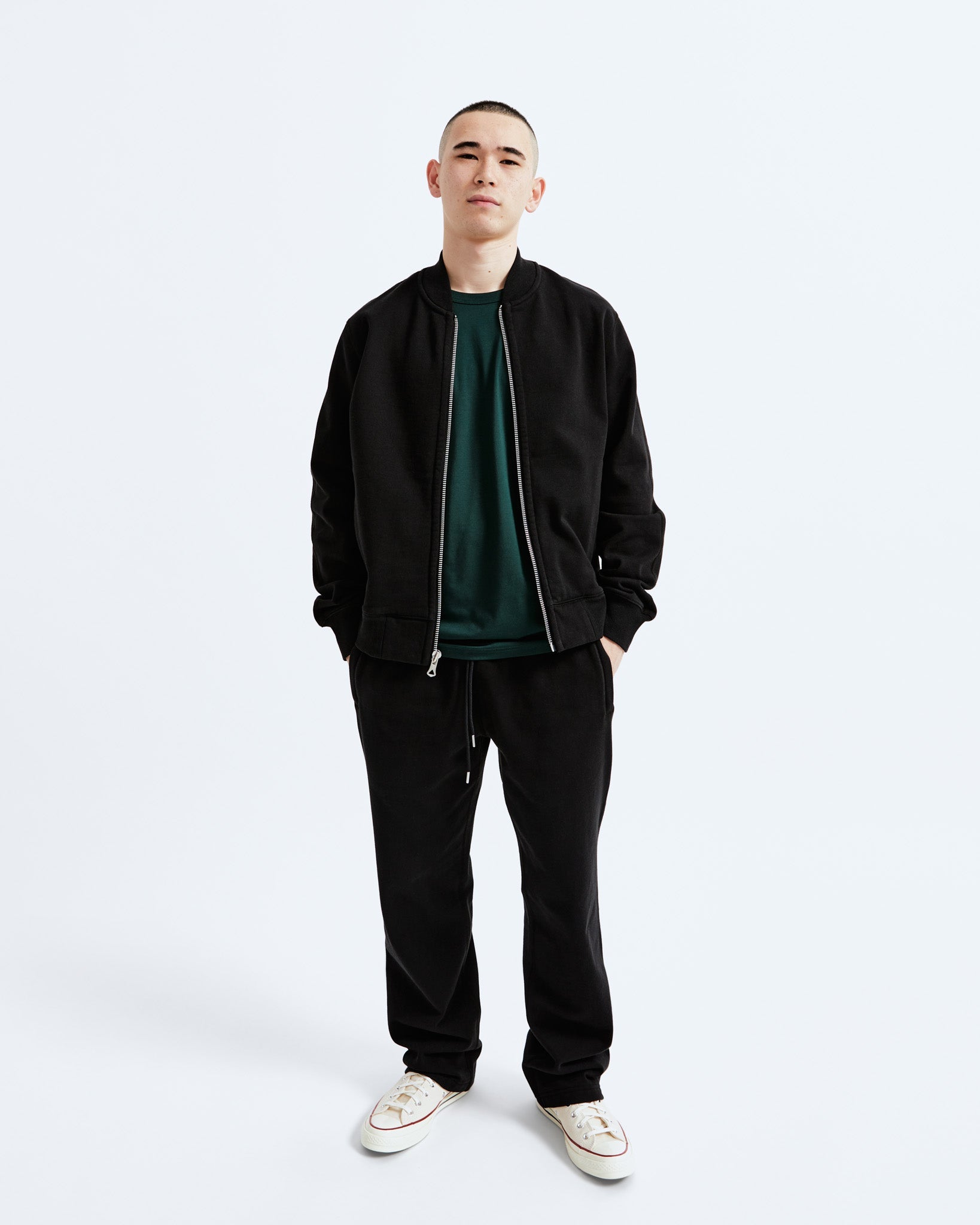Heavyweight Fleece Bomber Jacket