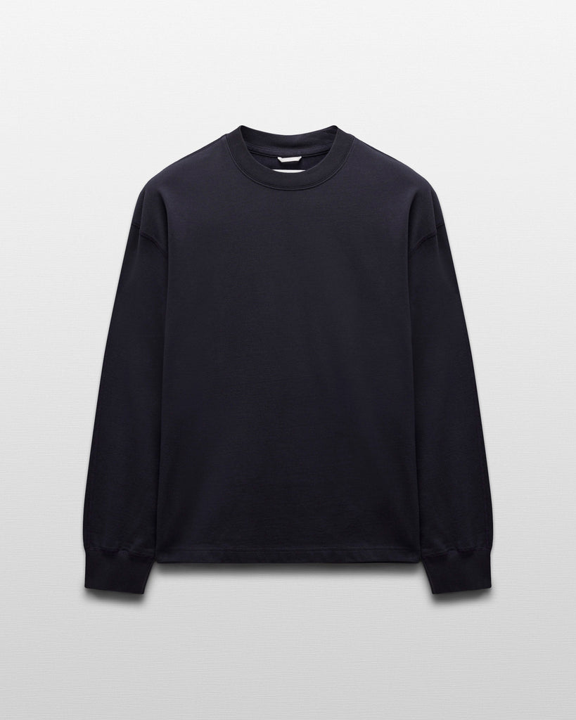 【REIGNING CHAMP】ヘビーウェイト ジャージー ロングスリーブ Kyoto Black Midweight Jersey Classic Long Sleeve | Reigning