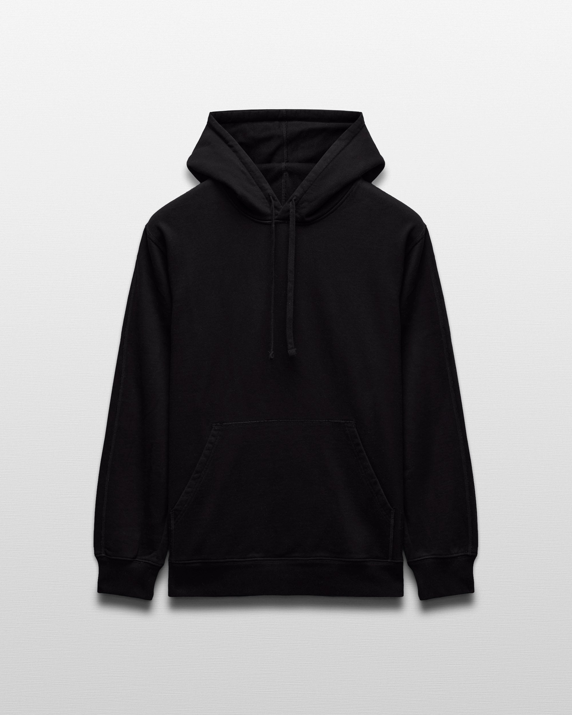 Kyoto Black Midweight Terry Classic Hoodie