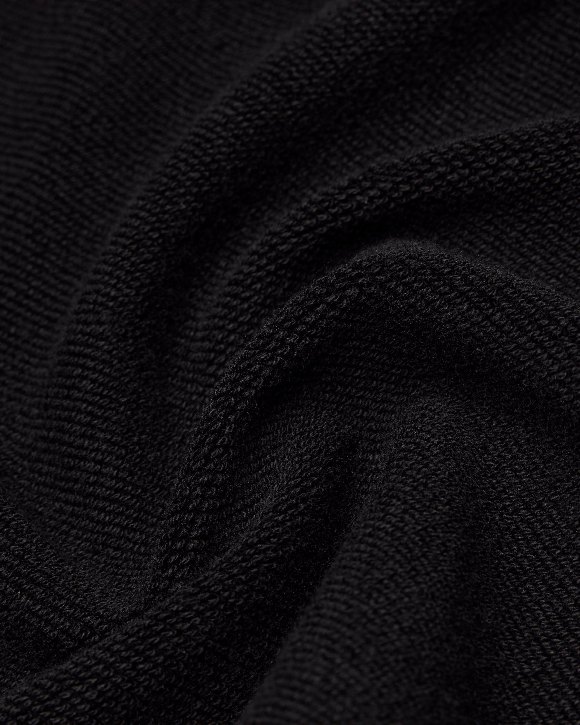 Kyoto Black Midweight Terry Classic Hoodie