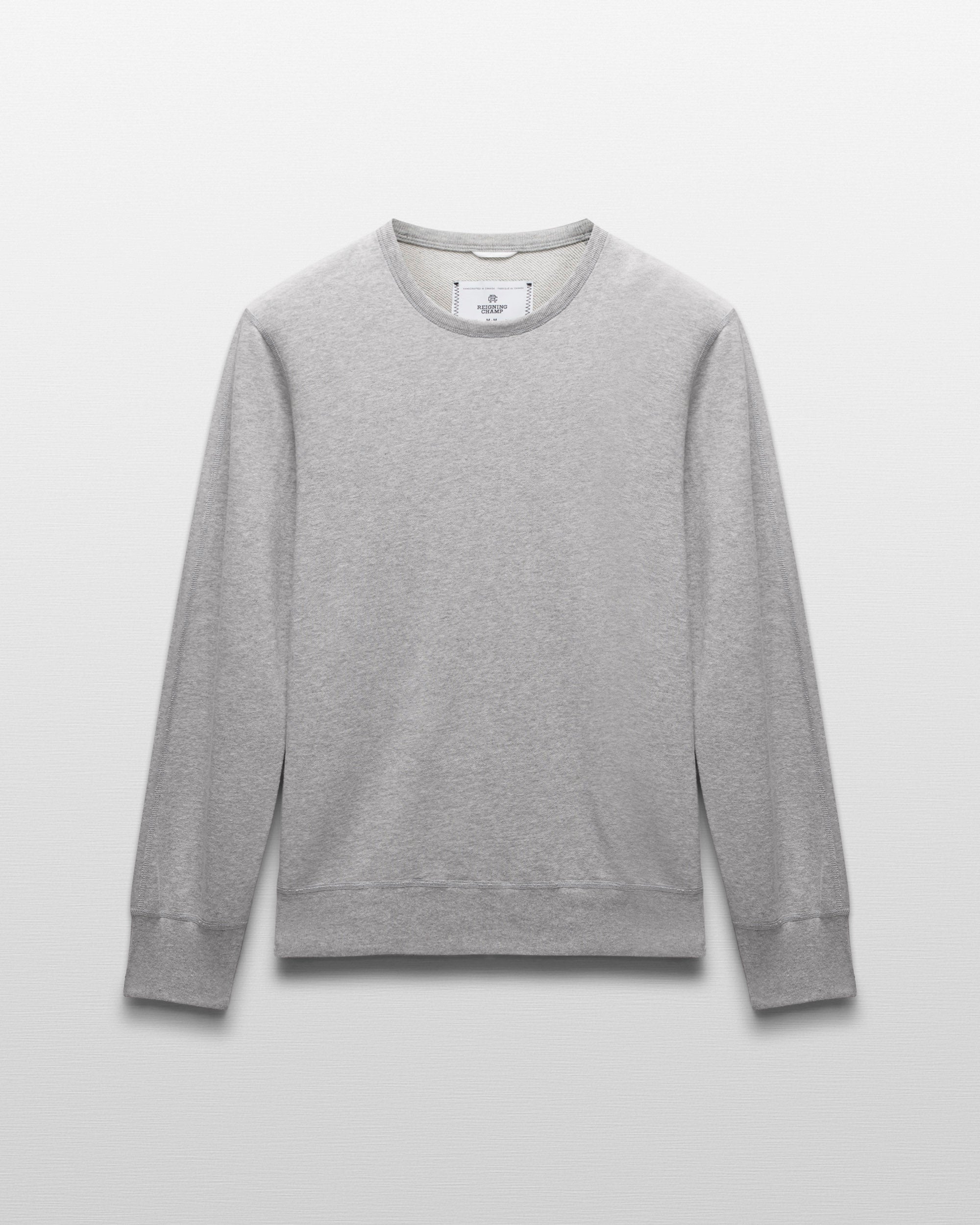 Lightweight Terry Slim Crewneck