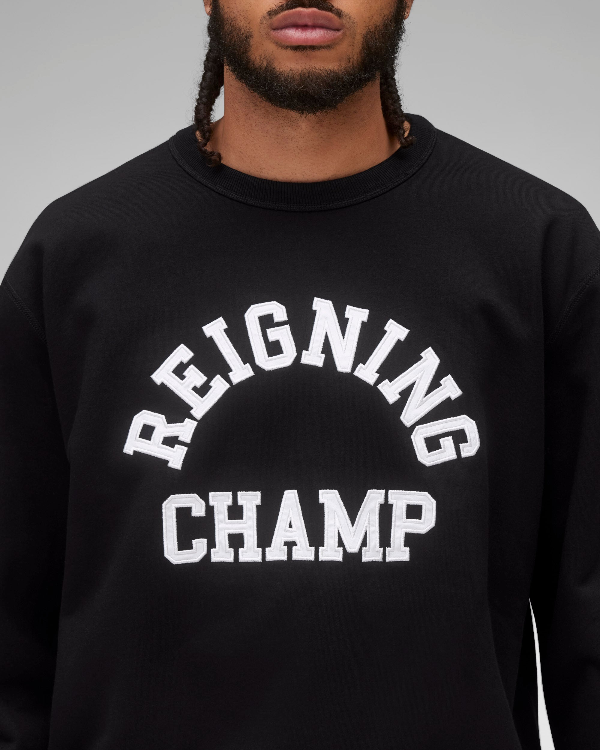 Midweight Terry Arch Logo Crewneck