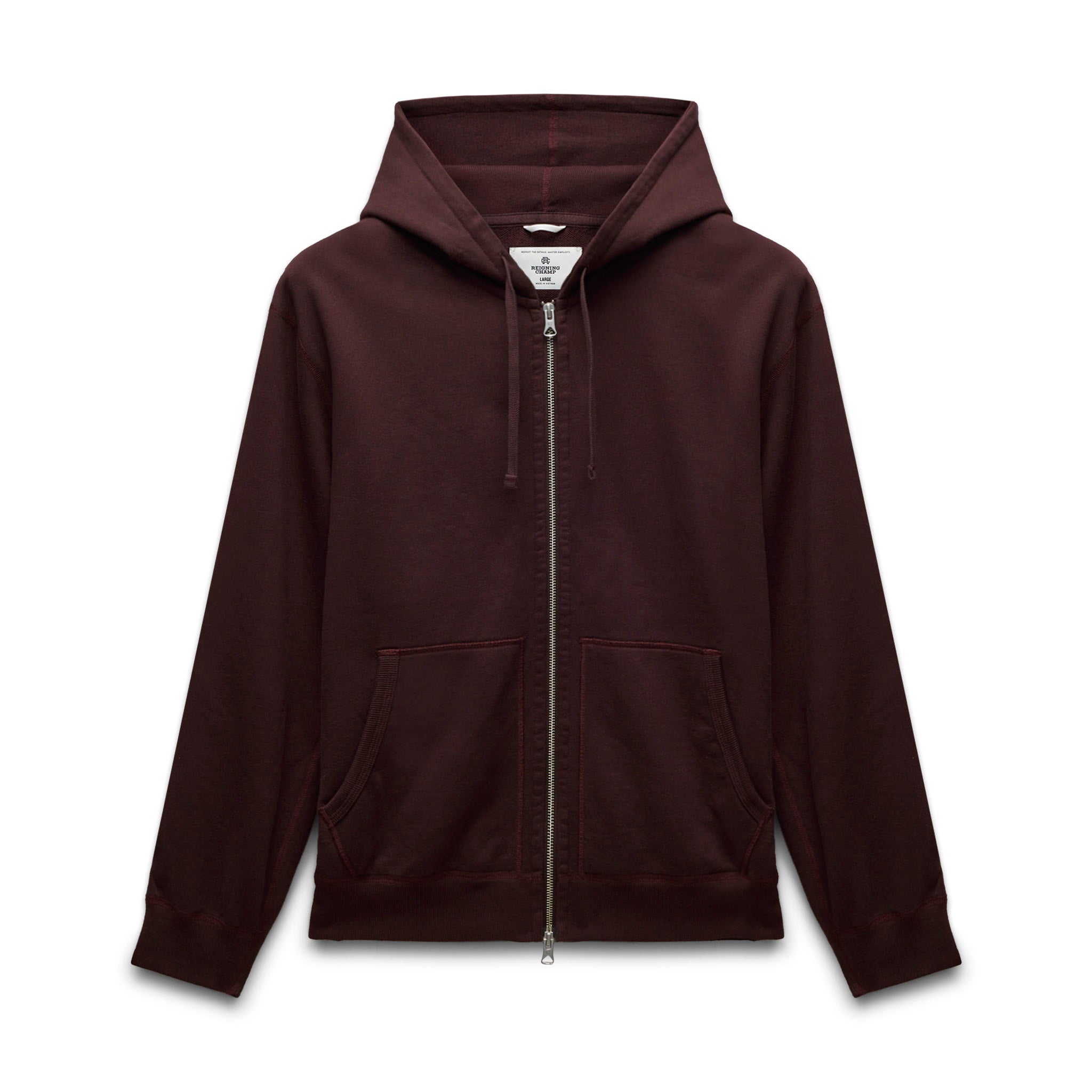 レイニングチャンプ MIDWEIGHT TERRY zip HOODIE 黒 Reigning Champ | レイニングチャンプ】Midweight Terry