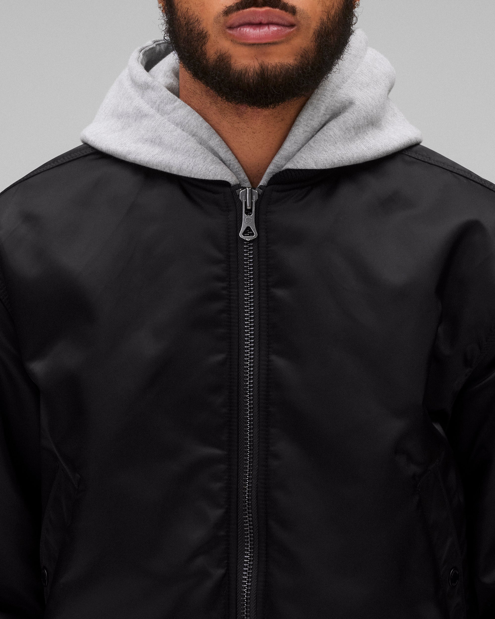 Nylon Twill Crew Jacket