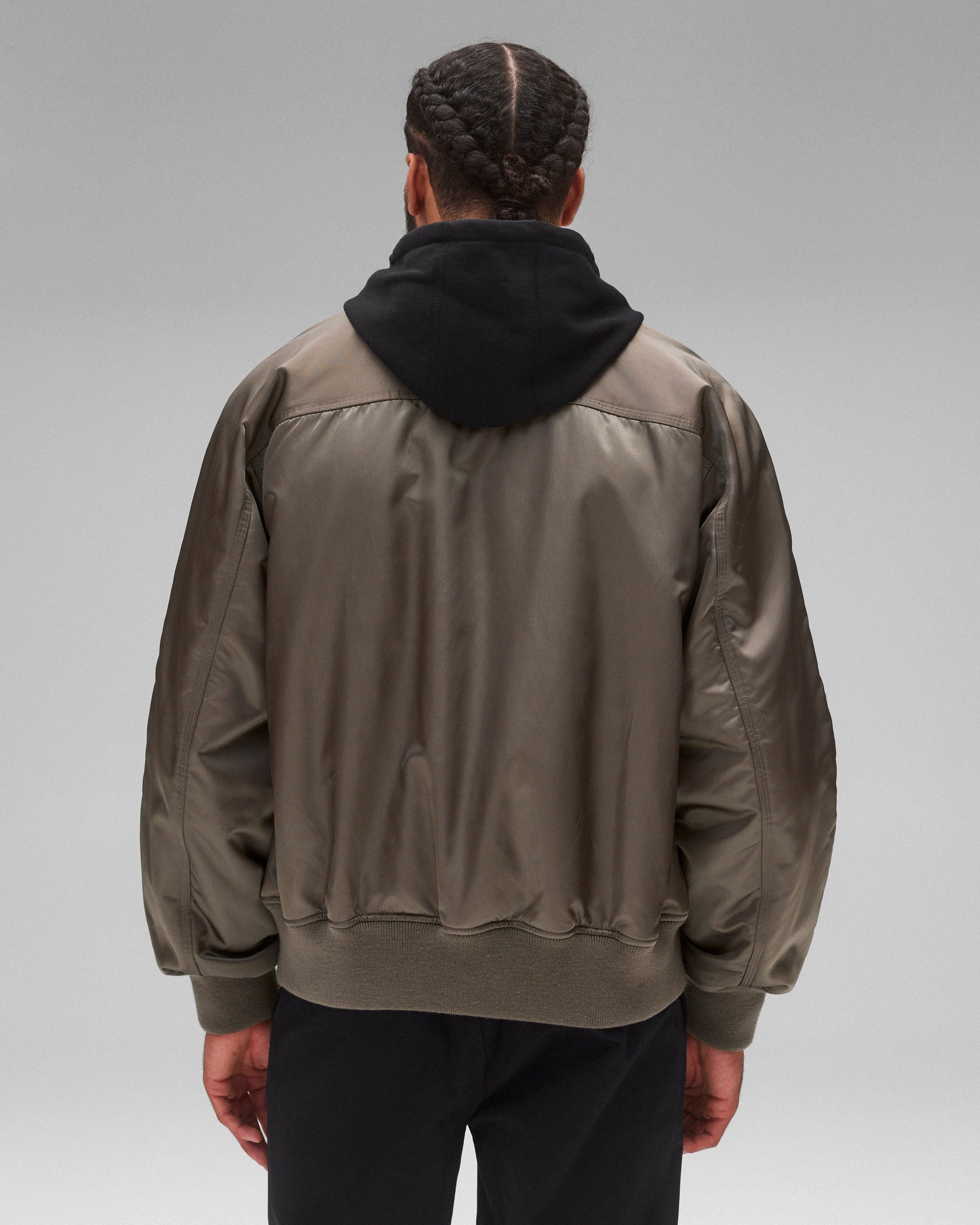 Nylon Twill Crew Jacket