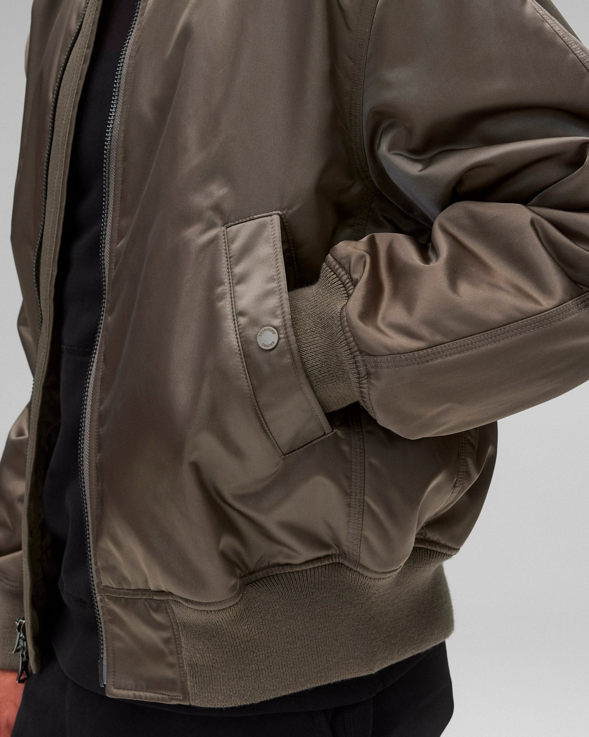 Nylon Twill Crew Jacket