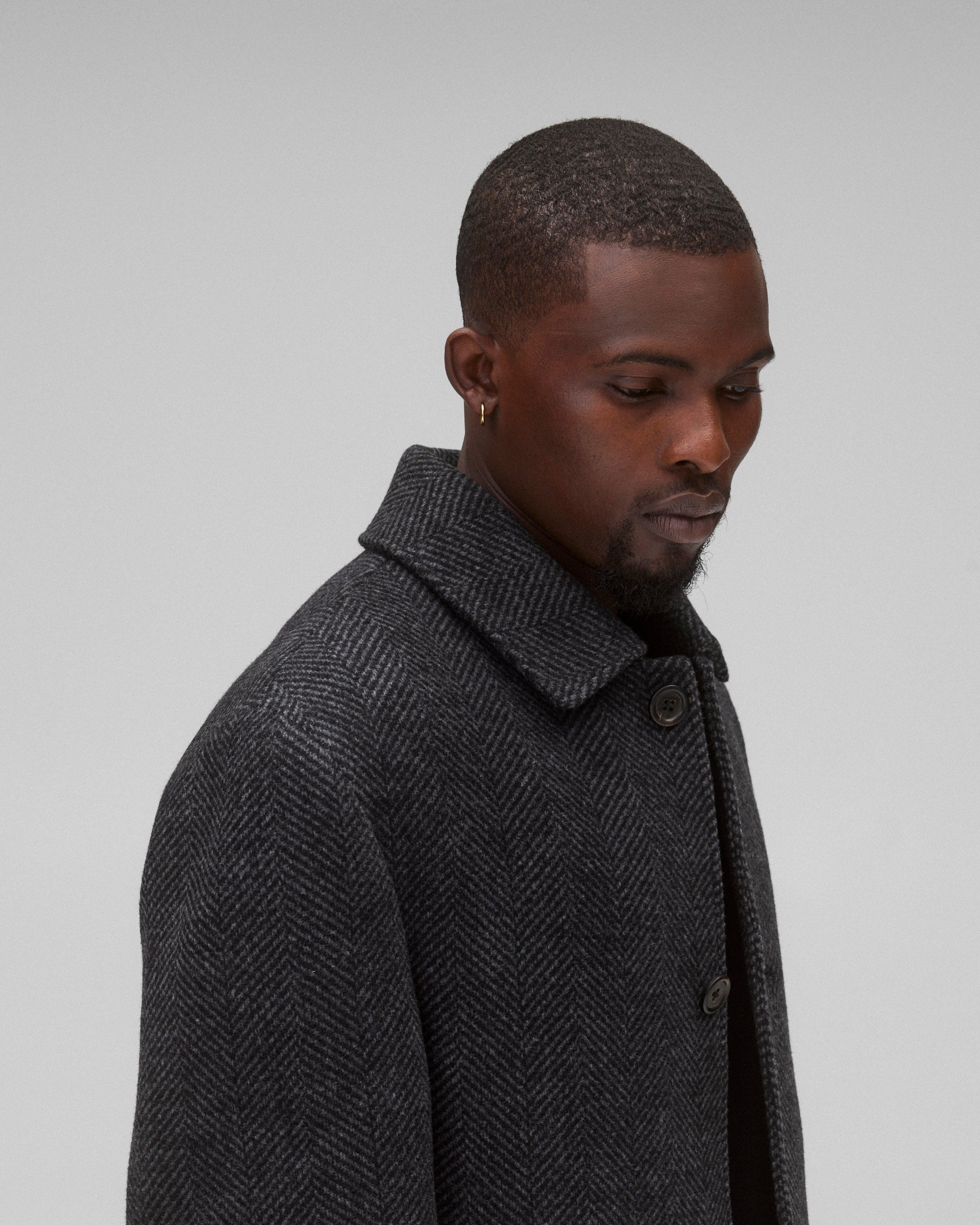 Wool Herringbone Scout Coat