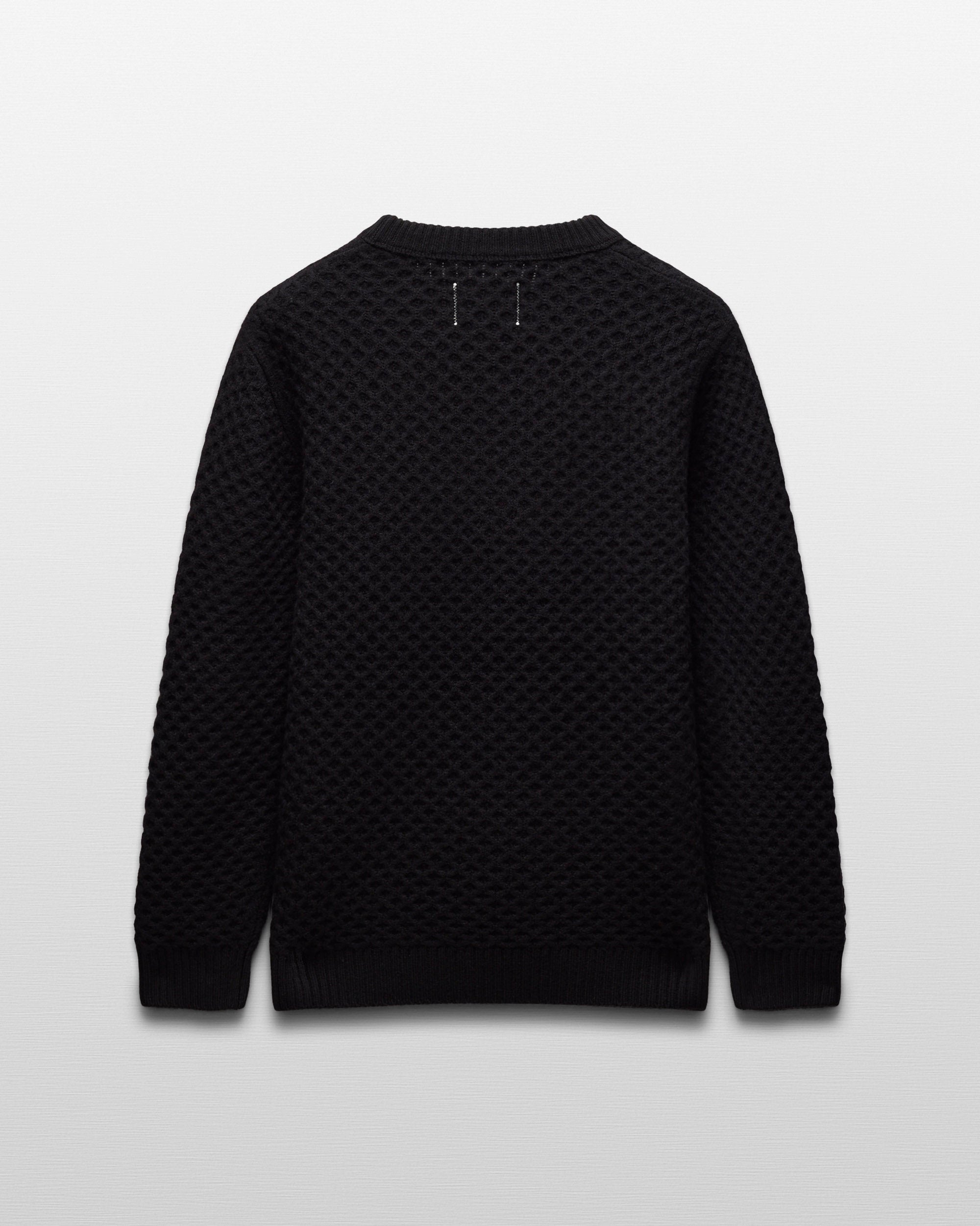 Merino Honeycomb Crewneck