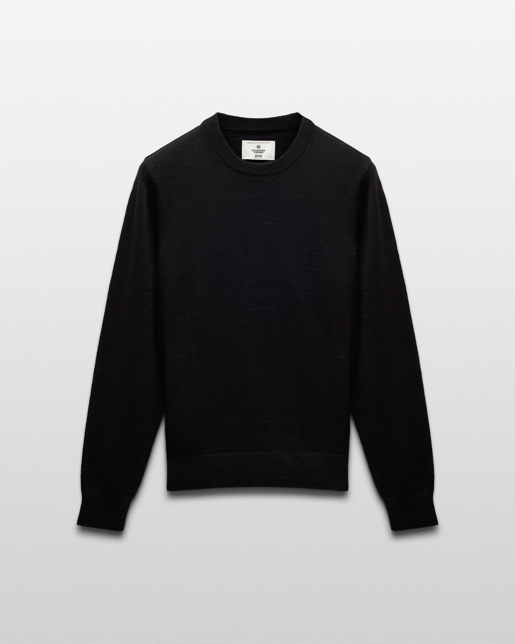 Cotton Slub Laurel Crewneck