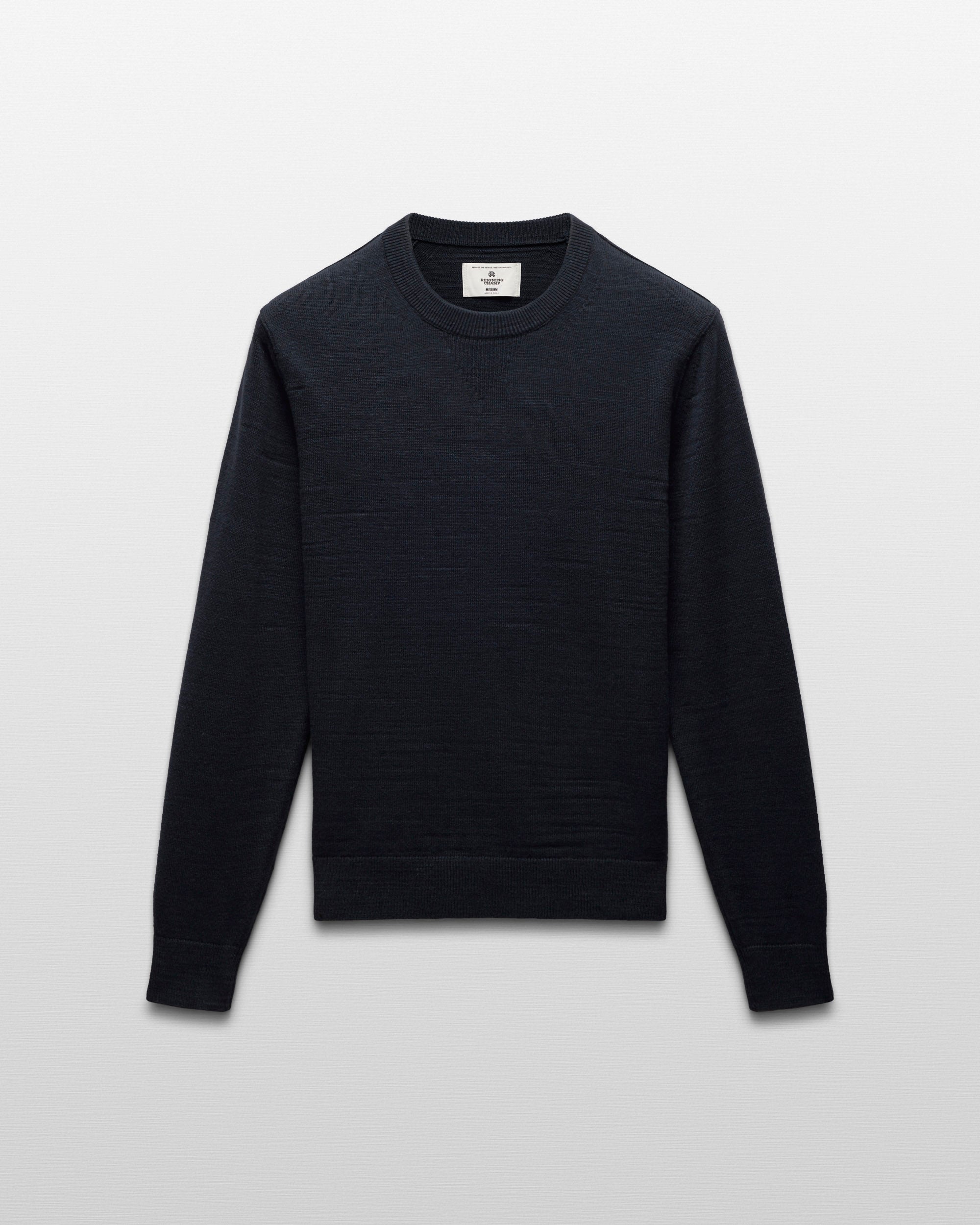 Cotton Slub Laurel Crewneck