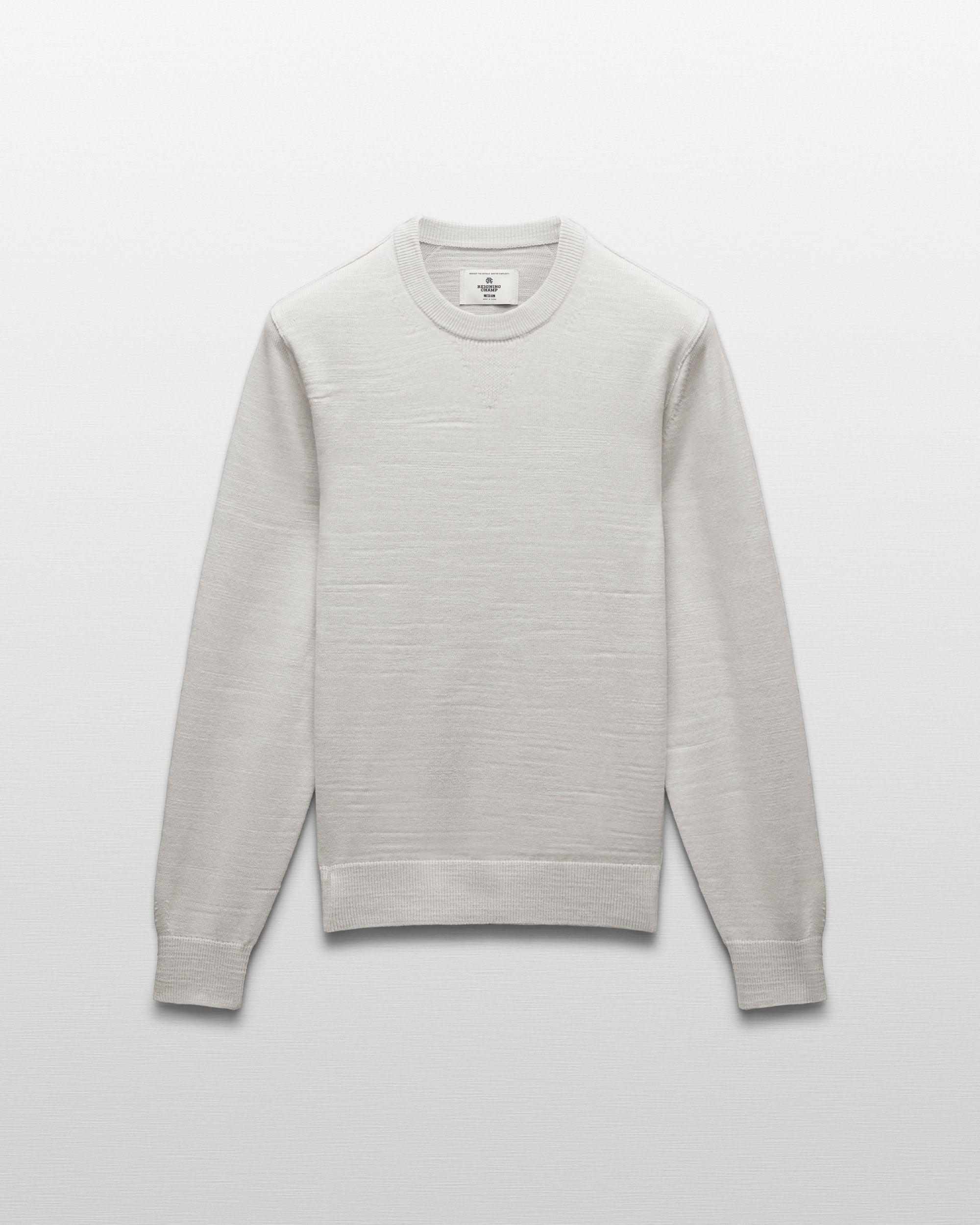 Cotton Slub Laurel Crewneck