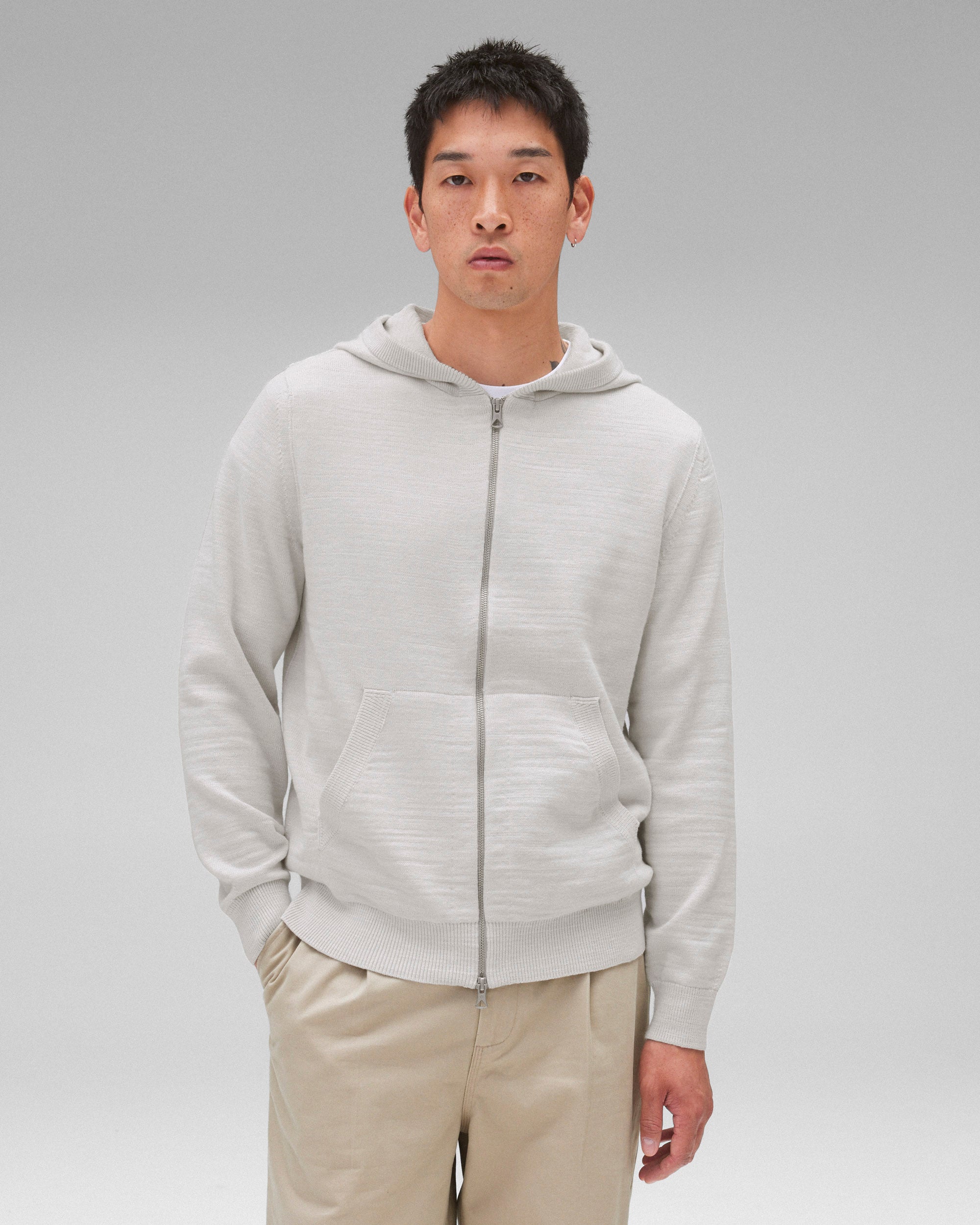 Cotton Slub Laurel Full Zip Hoodie