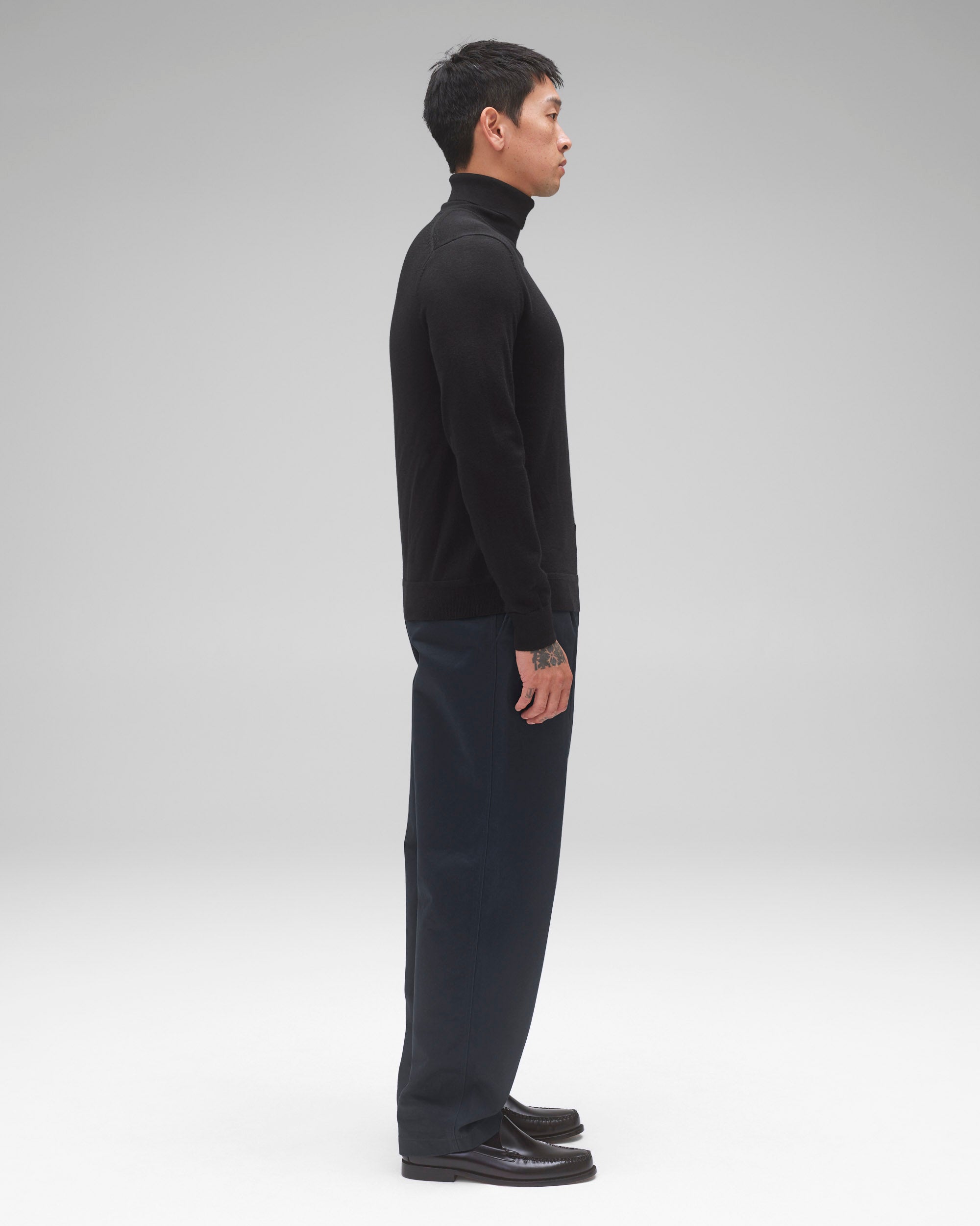 Lightweight Merino Harry Roll Neck