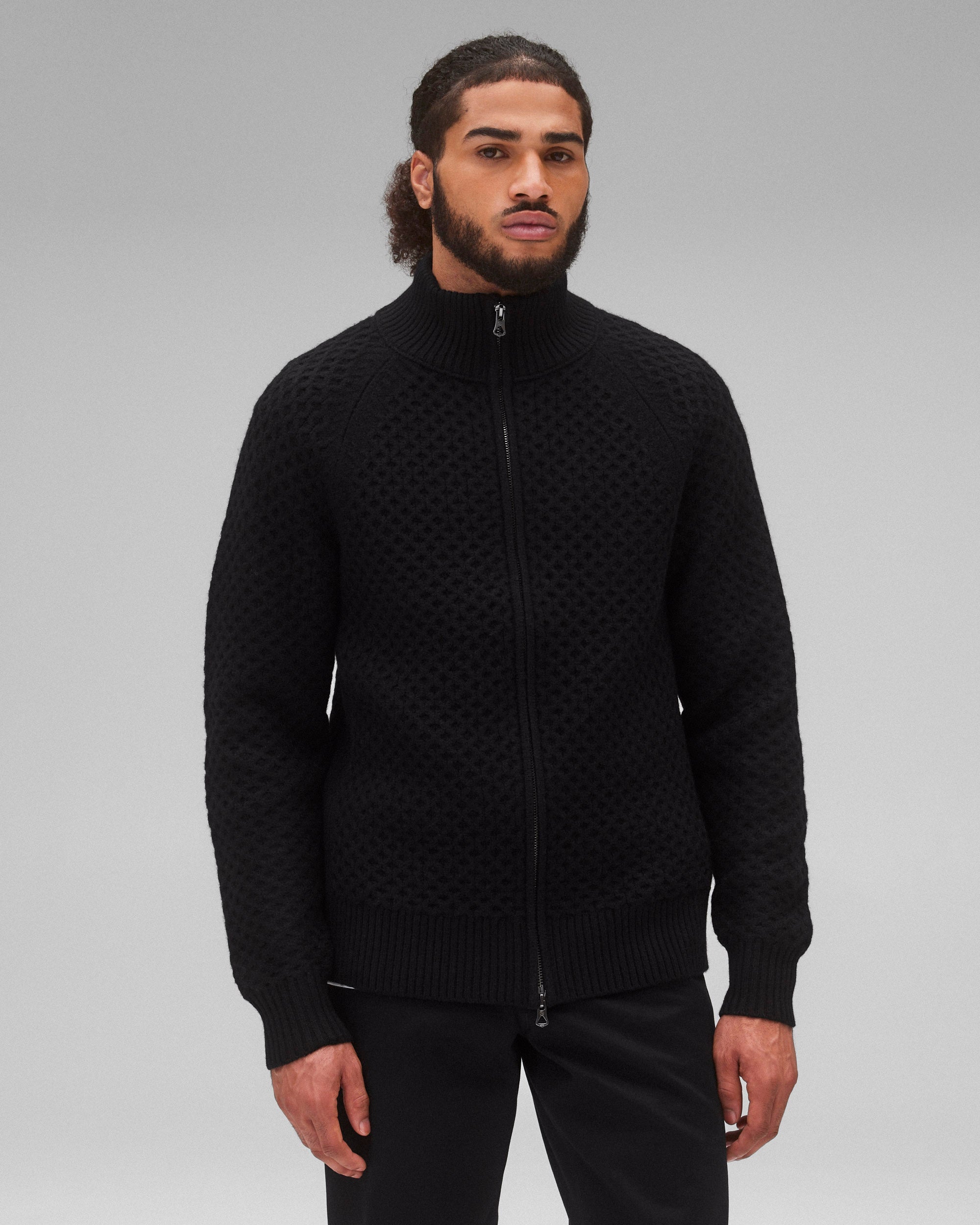 Merino Honeycomb Track Jacket