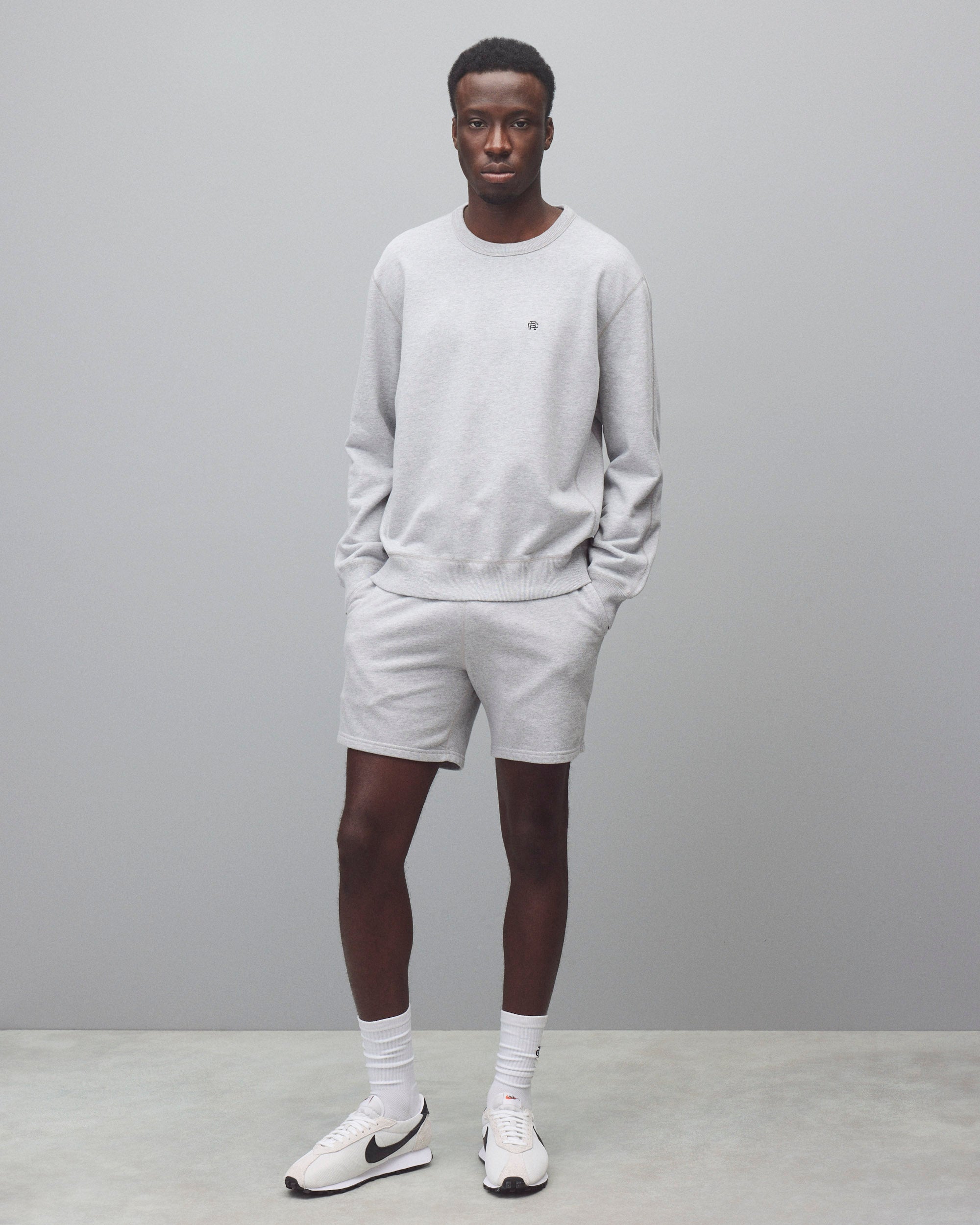 Midweight Terry Monogram Standard Crewneck