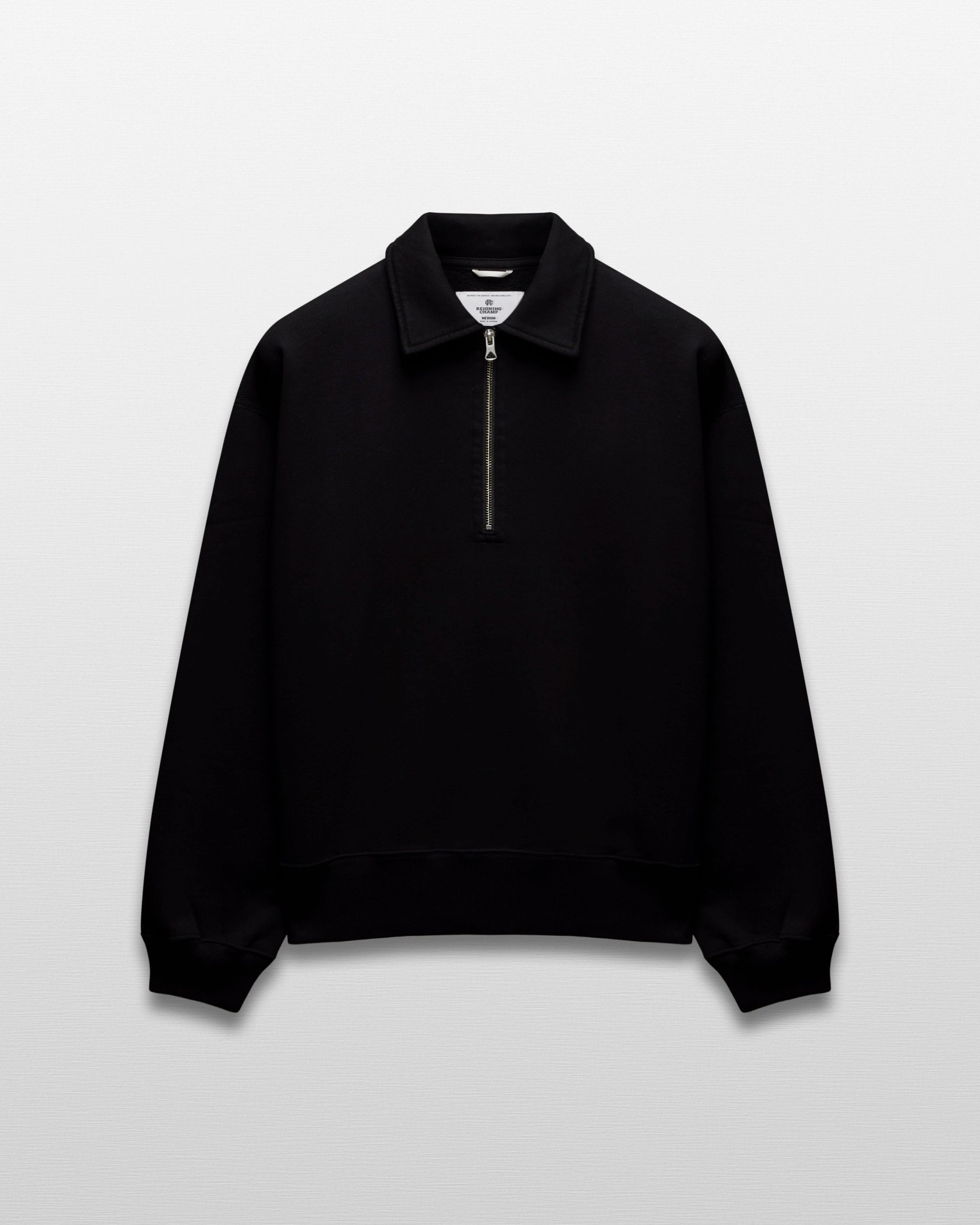 Brushed Fleece Relaxed Half Zip Sweatshirt