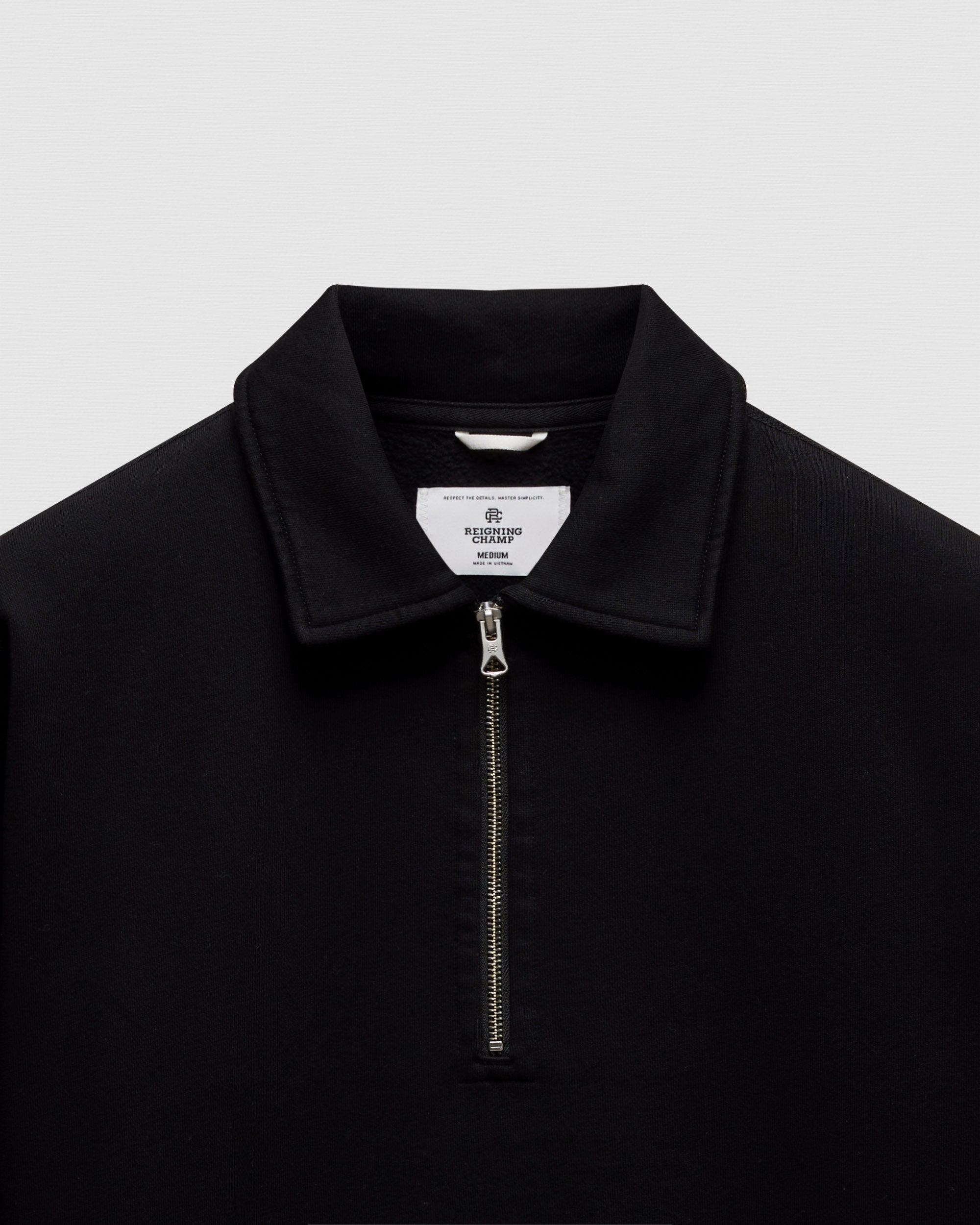 Brushed Fleece Relaxed Half Zip Sweatshirt