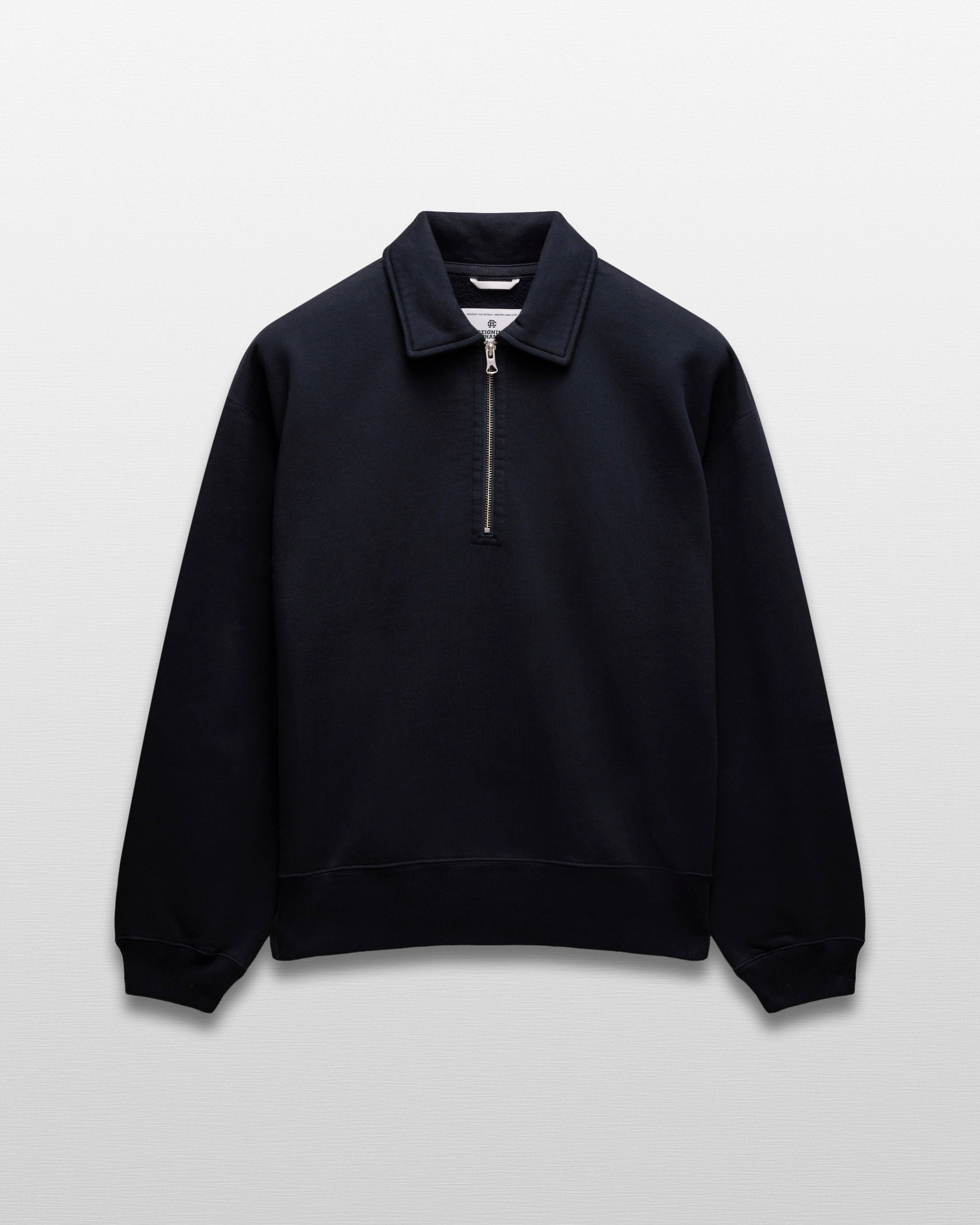 Brushed Fleece Relaxed Half Zip Sweatshirt