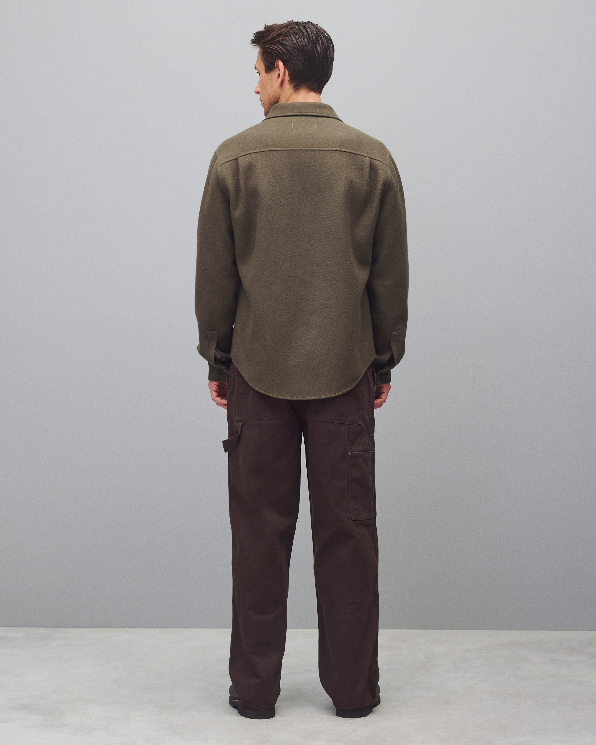 Cotton Canvas Relaxed Double Knee Pant