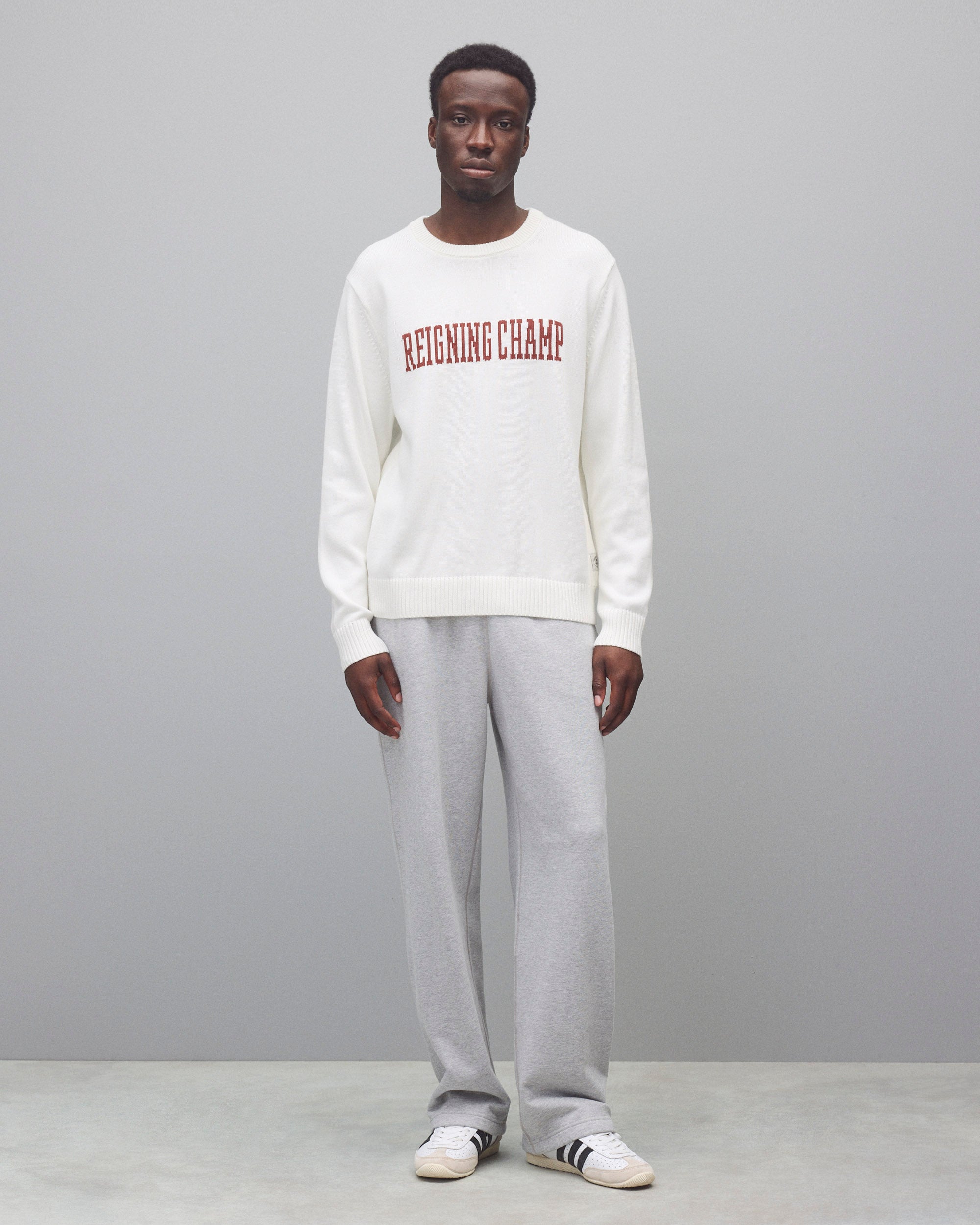 Supima Knit Collegiate Crewneck