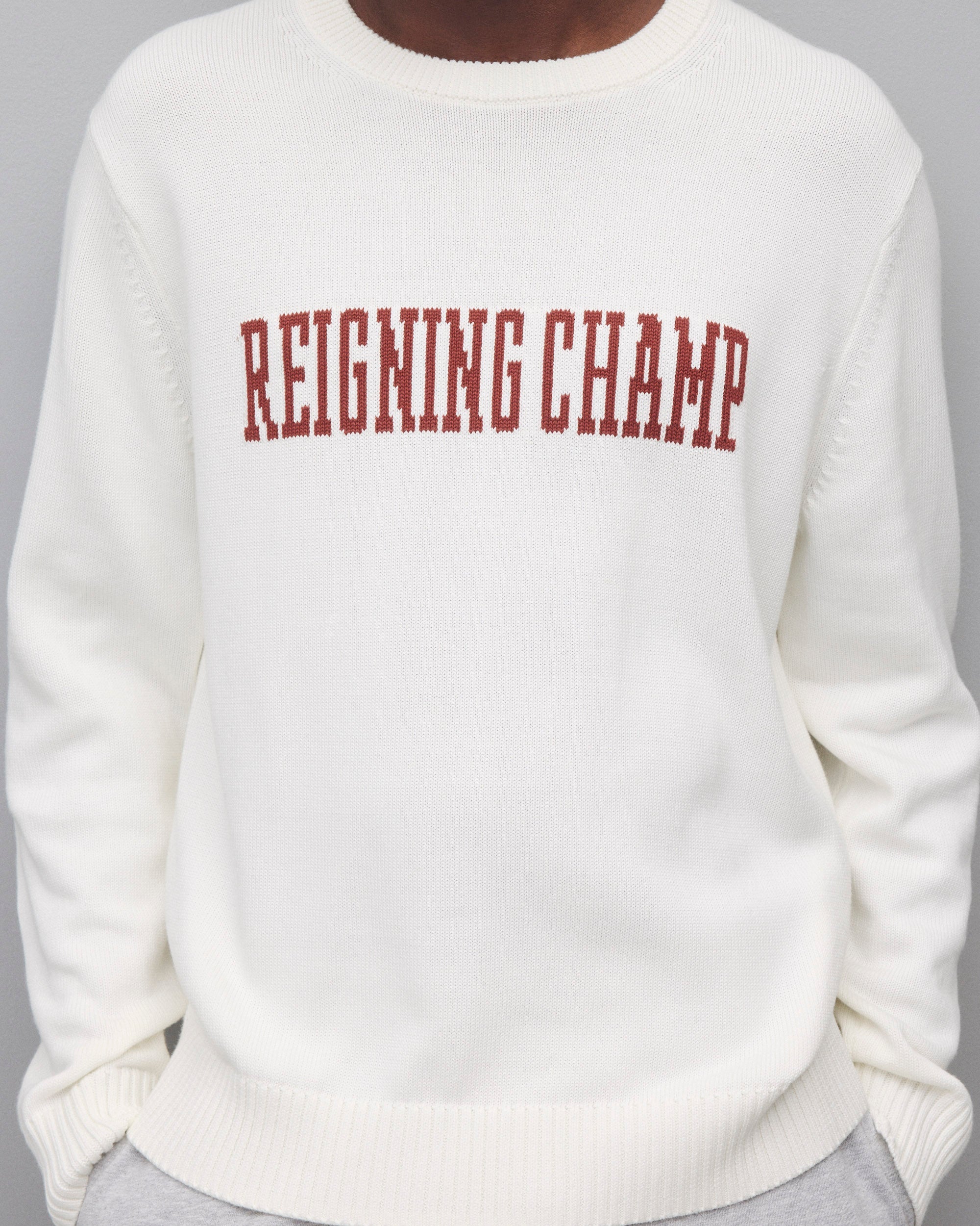 Supima Knit Collegiate Crewneck