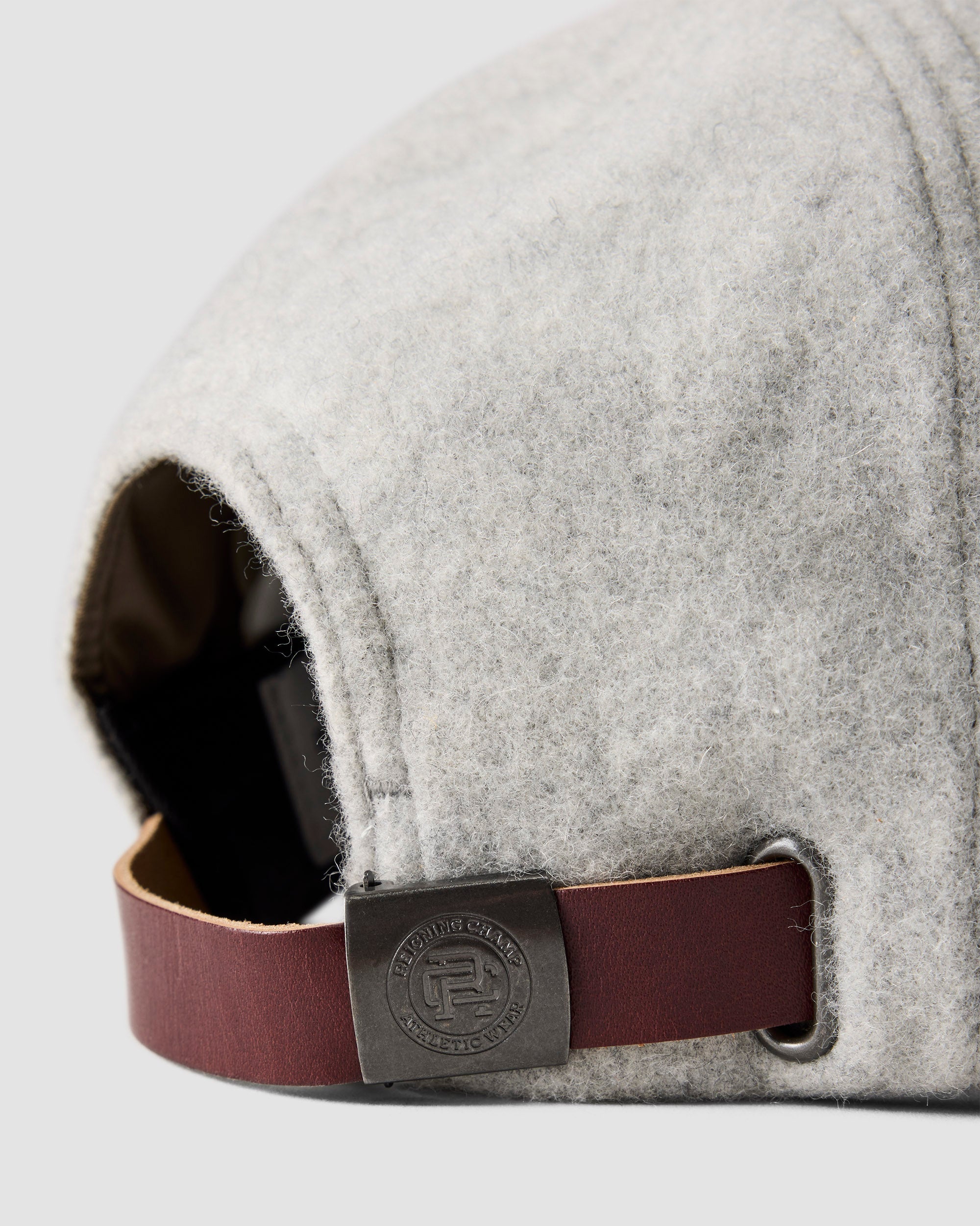 Wool Leather Strapback Cap