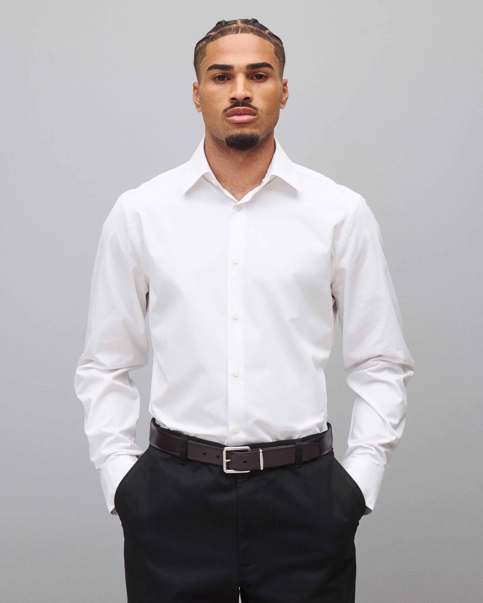 Cotton Poplin Whitney Slim Shirt