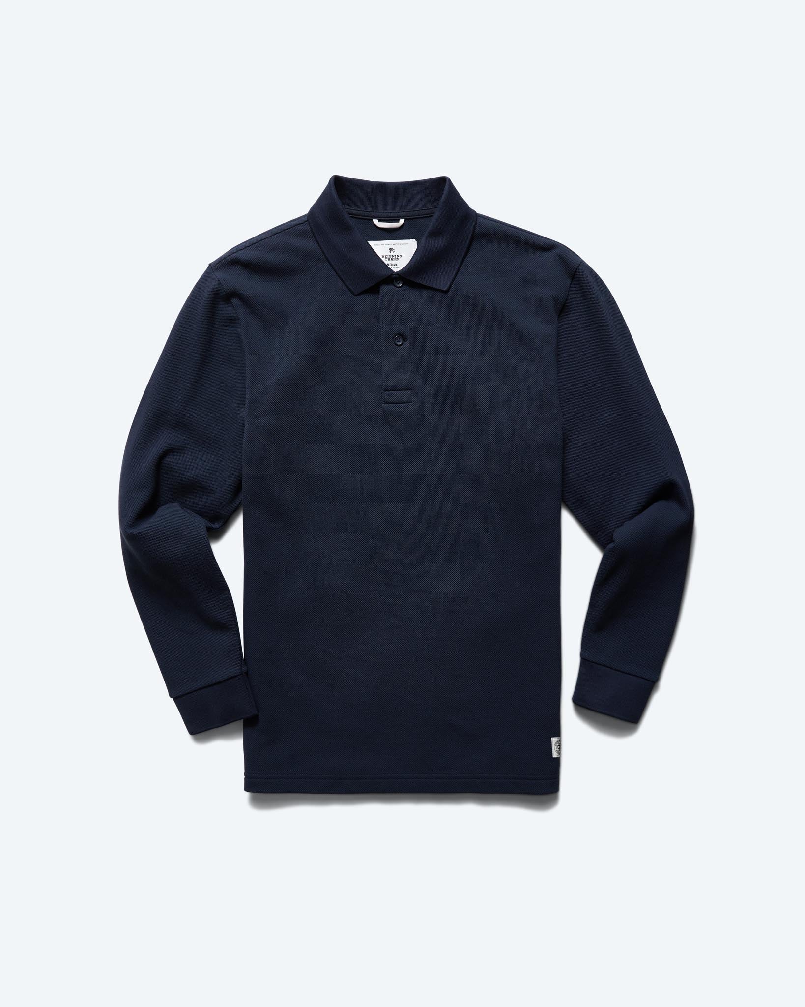 Athletic Pique Academy Long Sleeve Polo